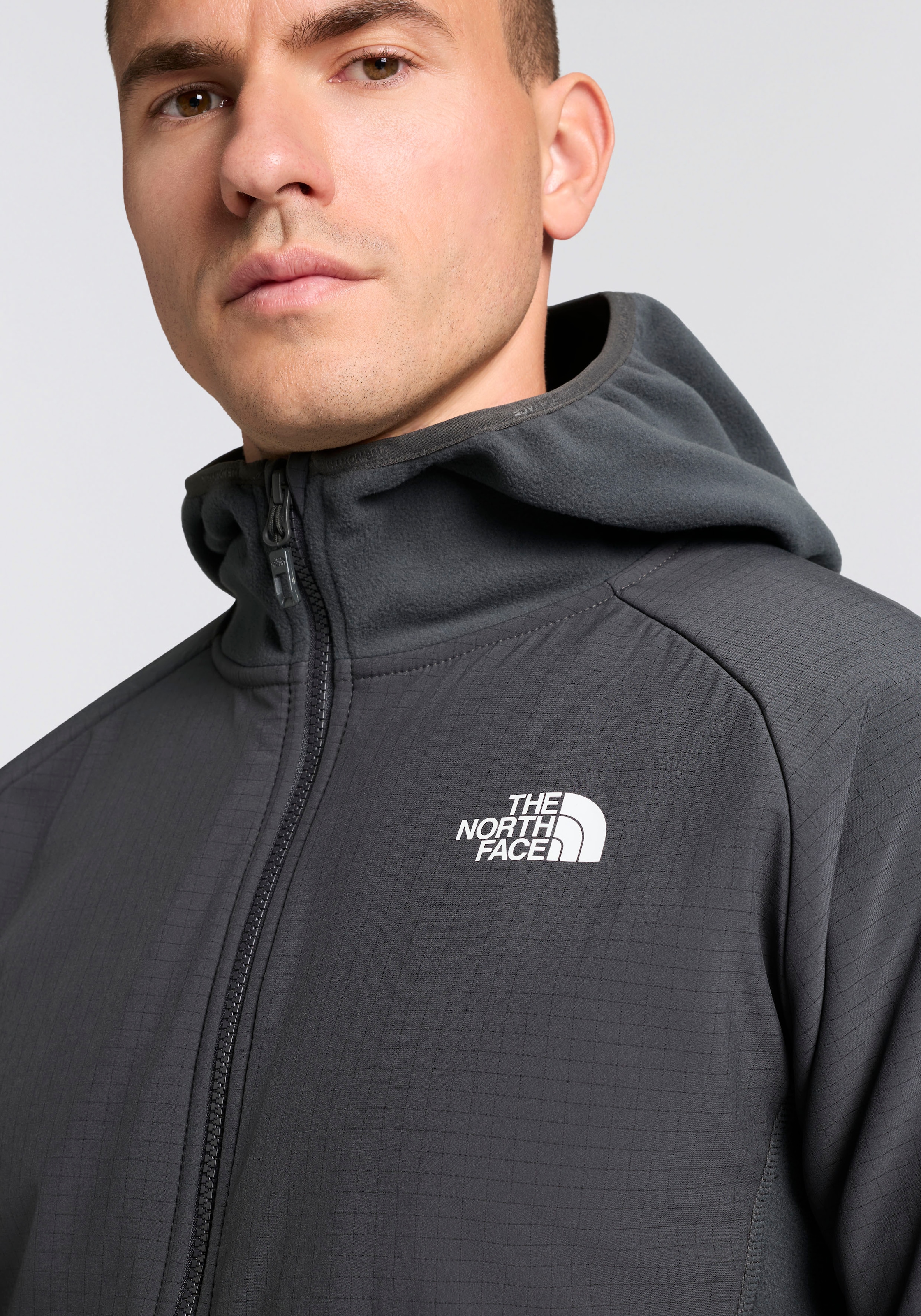 The North Face Fleecejacke »Glacier Fleece« mitKapuze mit Logodruck