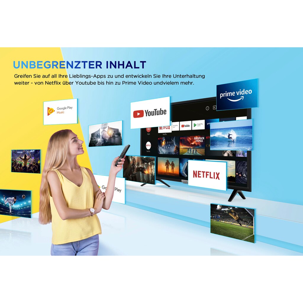 iFFALCON LCD-LED Fernseher »32F510X1«, 81,3 cm/32 Zoll, HD ready, Android TV-Smart-TV