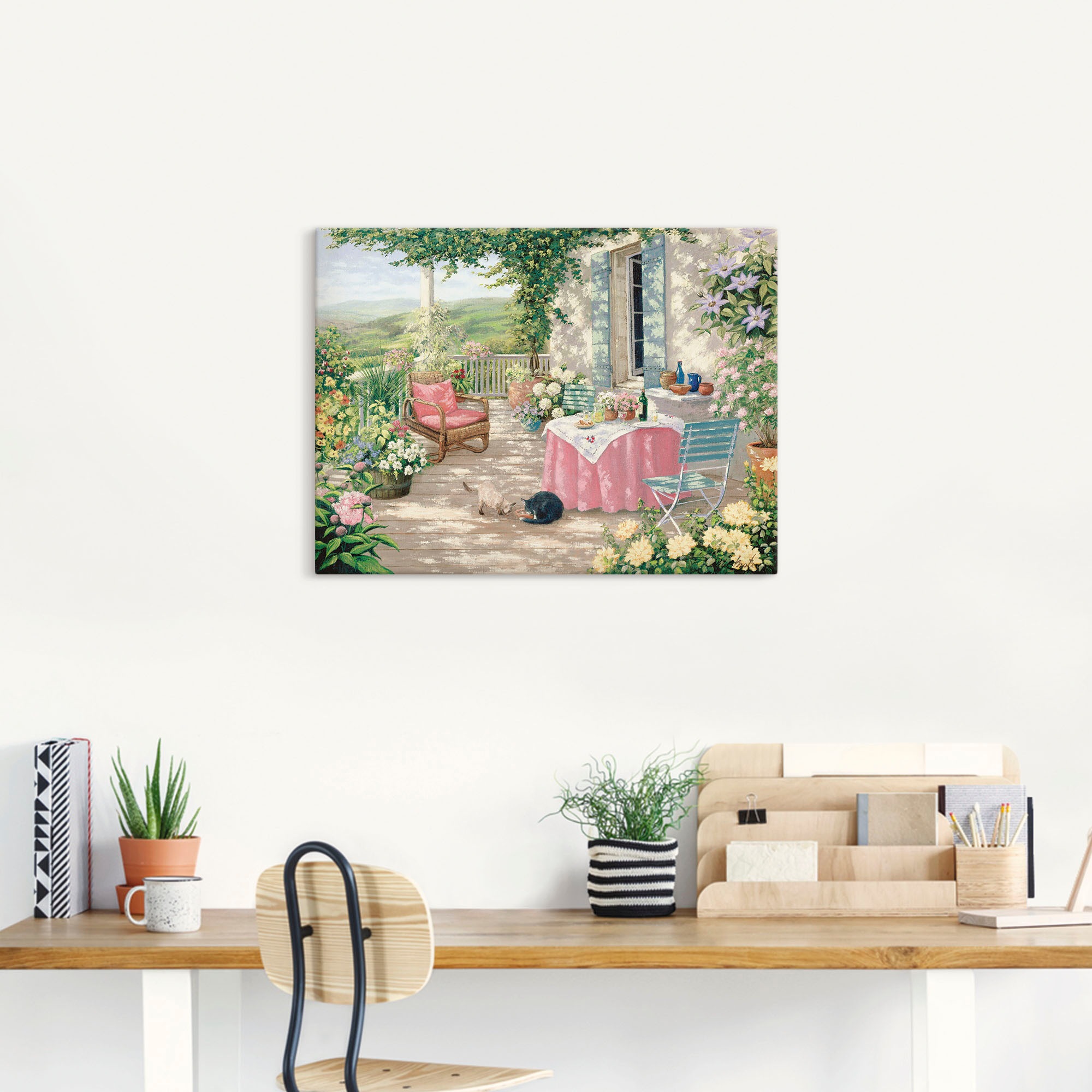 Artland Wandbild »Brunch«, Garten, (1 St.), als Leinwandbild, Poster in verschied. Größen