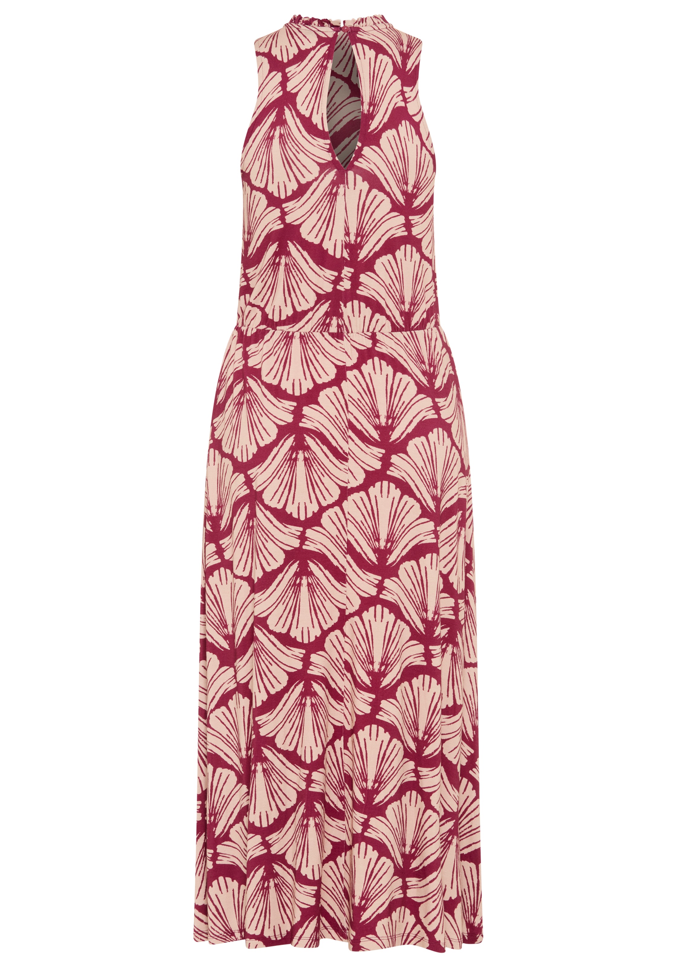 Laura Scott Sommerkleid gemustert, für entspannte Tage, aus Viskose und Elasthan, ärmellos