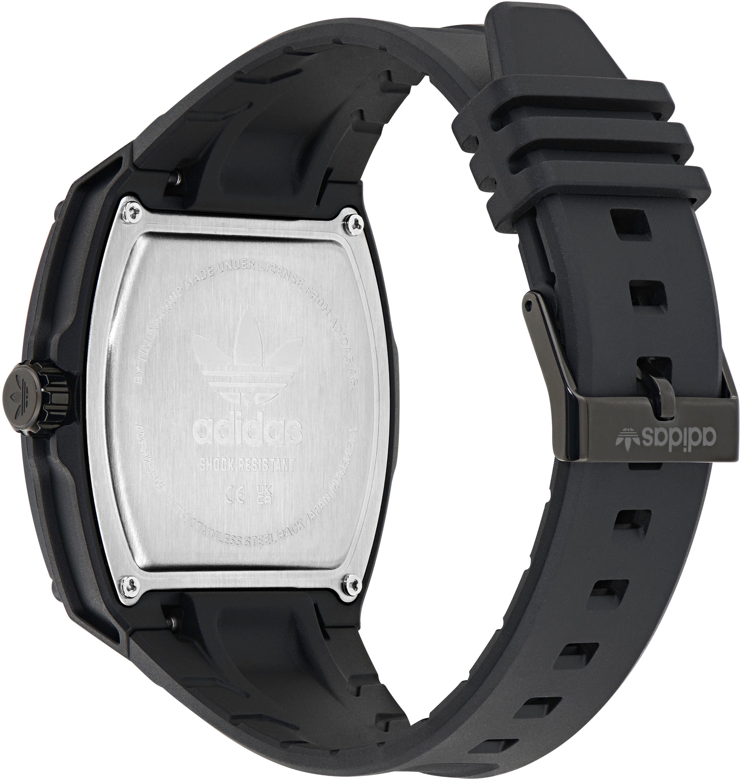 adidas Originals Quarzuhr »CITY TECH FIVE« Armbanduhr, Herrenuhr, Damenuhr, Resinarmband, Leuchtzeiger