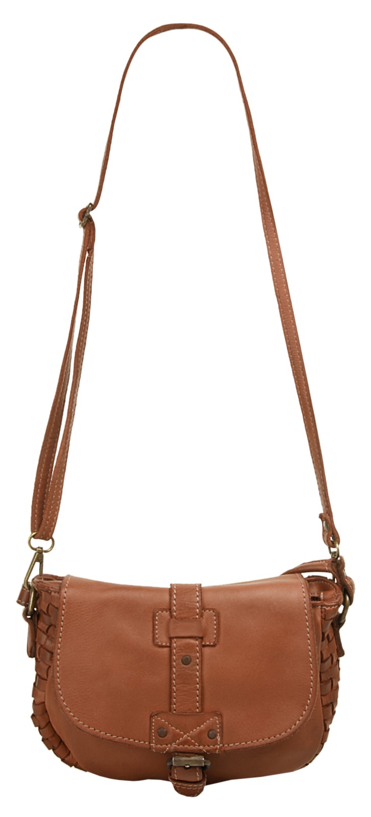 Cluty Umhängetasche, echt Leder, Made in Italy