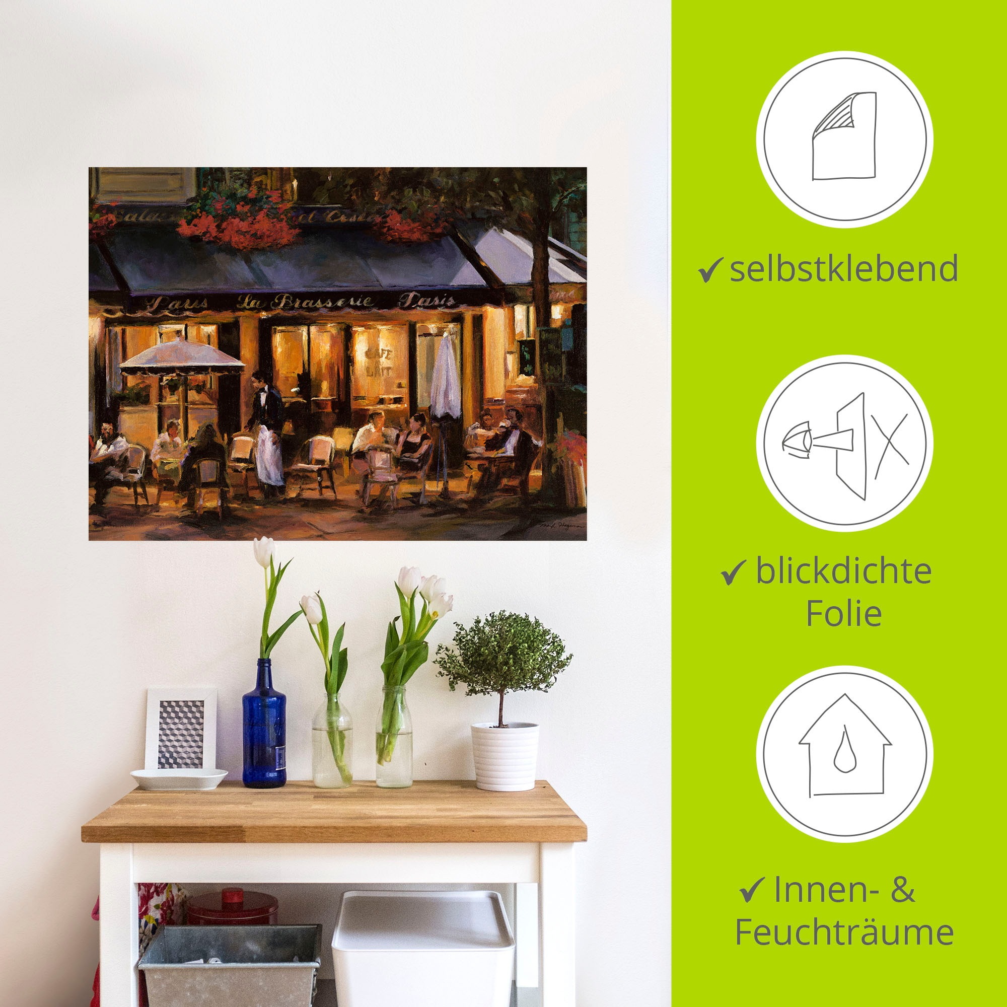 Artland Wandbild »Brauerei«, Restaurant & Cafés, (1 St.), als Leinwandbild, Poster, Wandaufkleber in verschied. Größen