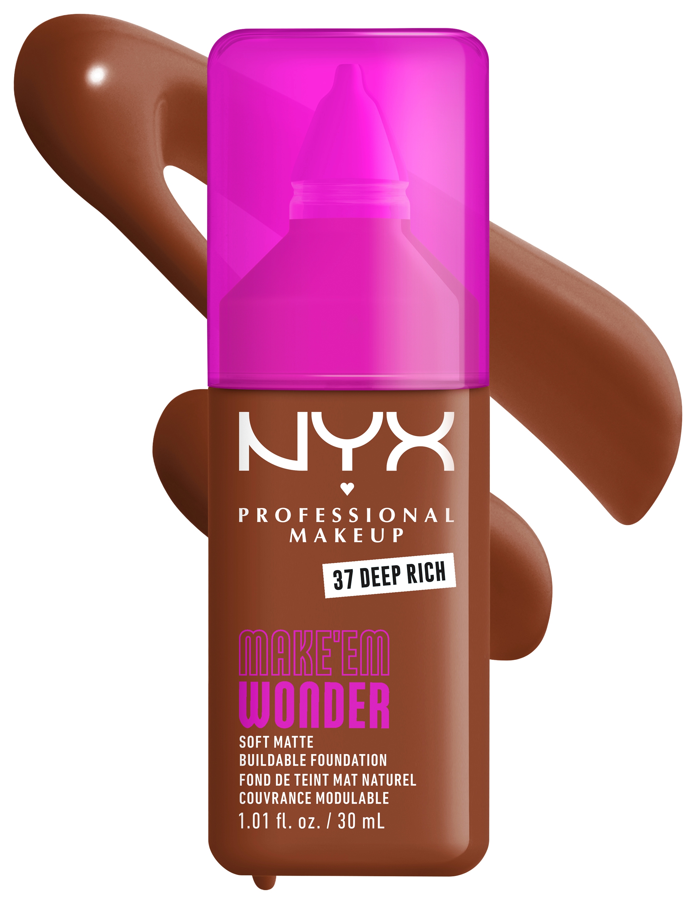 NYX PROFESSIONAL MAKEUP Foundation »MAKE 'EM WONDER FOUNDATION« perfekter No-Makeup-Makeup-Look bis zum Full Glam