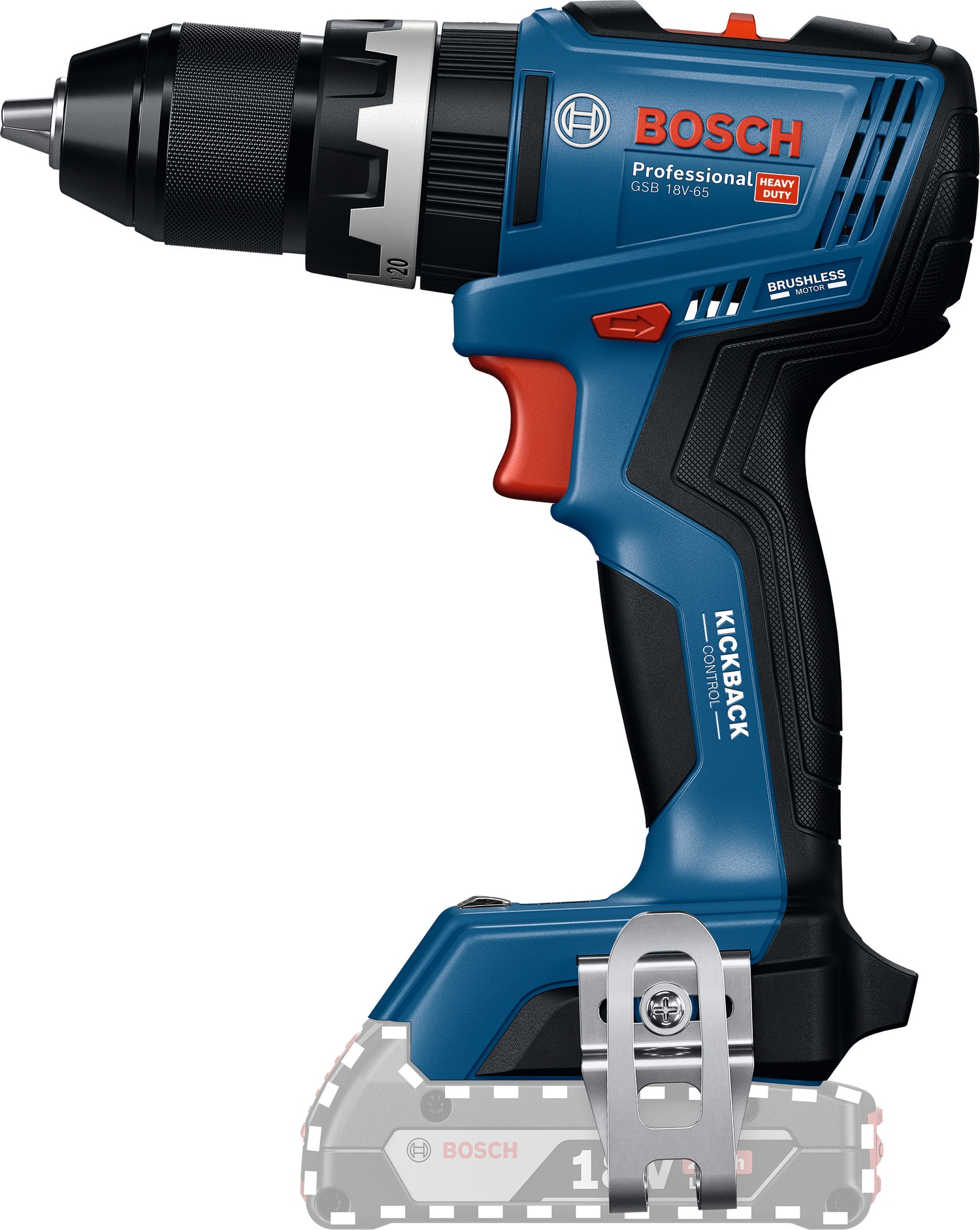 Bosch Professional Akku-Schlagbohrschrauber »»GSB 18V-65««, ohne Akku, ohne Ladegerät