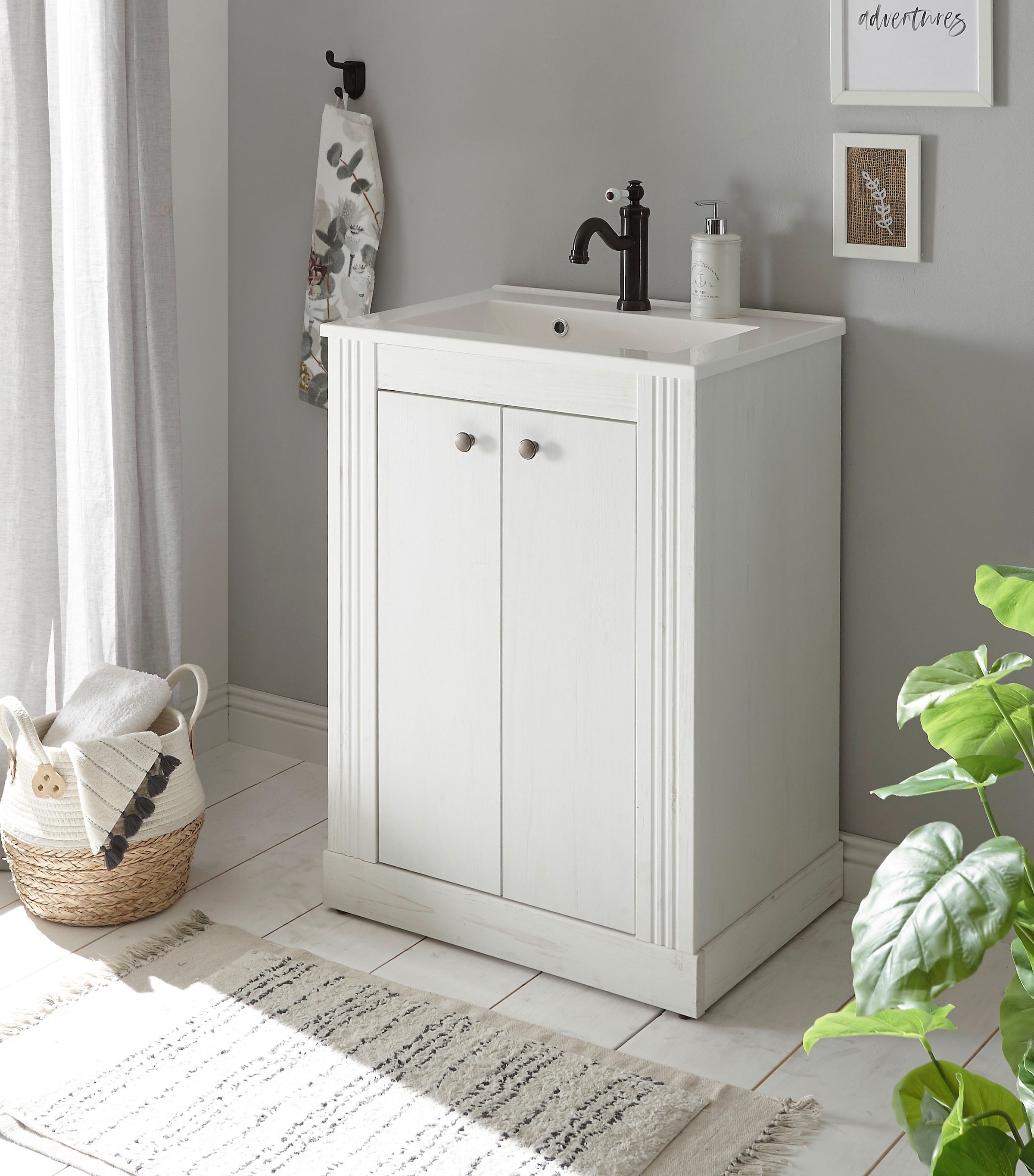 Home affaire Waschtisch »WESTMINSTER«, (1 St.), im romantischen Landhausstil