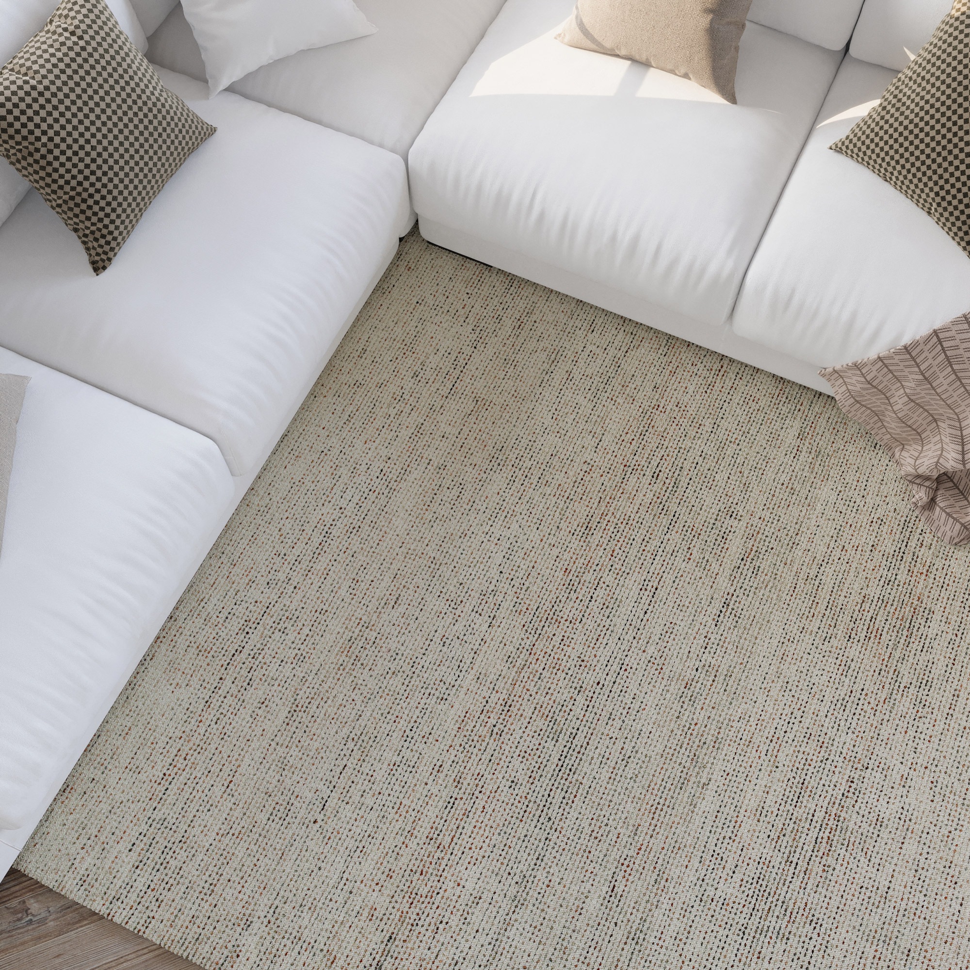 Wecon home Teppich »Hamptons THIRTYTWO«, rechteckig, 15 mm Höhe, Läufer, Kurzflor, Wohnzimmer, Schlafzimmer, elegant, robust, Linien