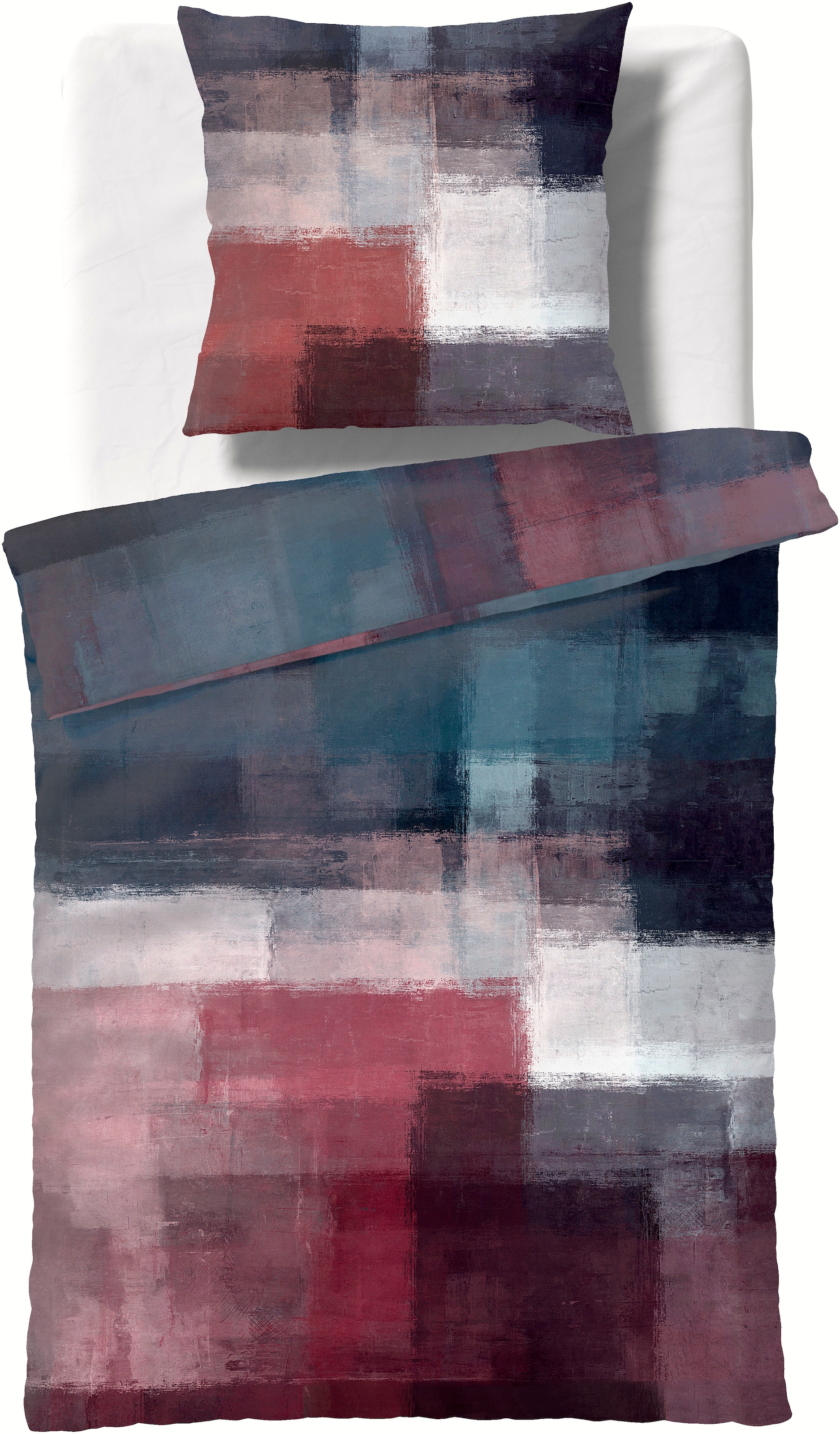 fleuresse Bettwäsche »Bed Art S«, Mako Satin 100% Baumwolle mit Reißverschluss