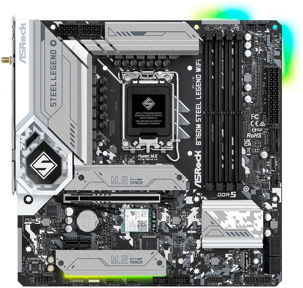 Asrock Mainboard »B760M Steel Legend WiFi«