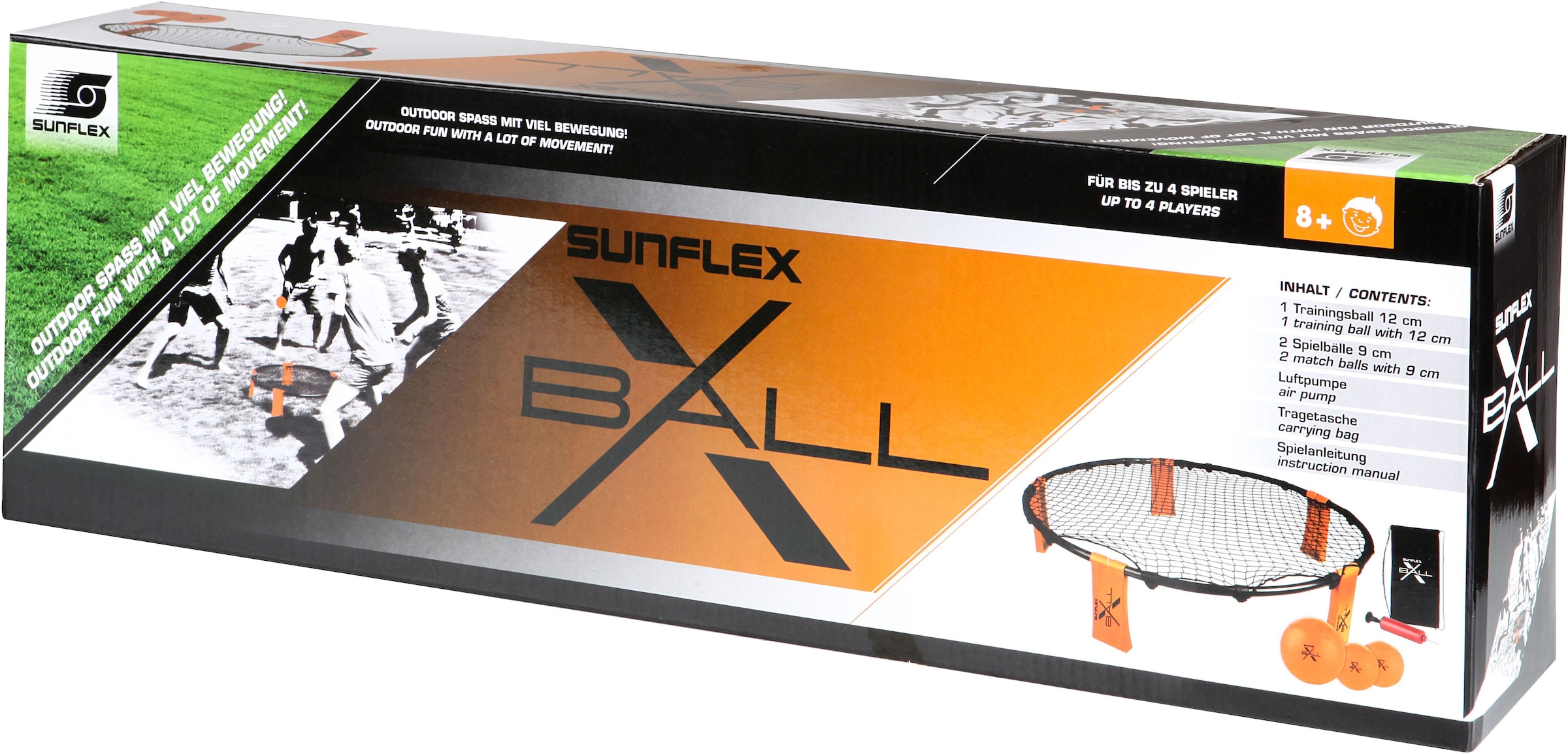 Sunflex Volleyballnetz »X-Ball, Volleyball Spiel im Garten oder Park, Trendspiel«