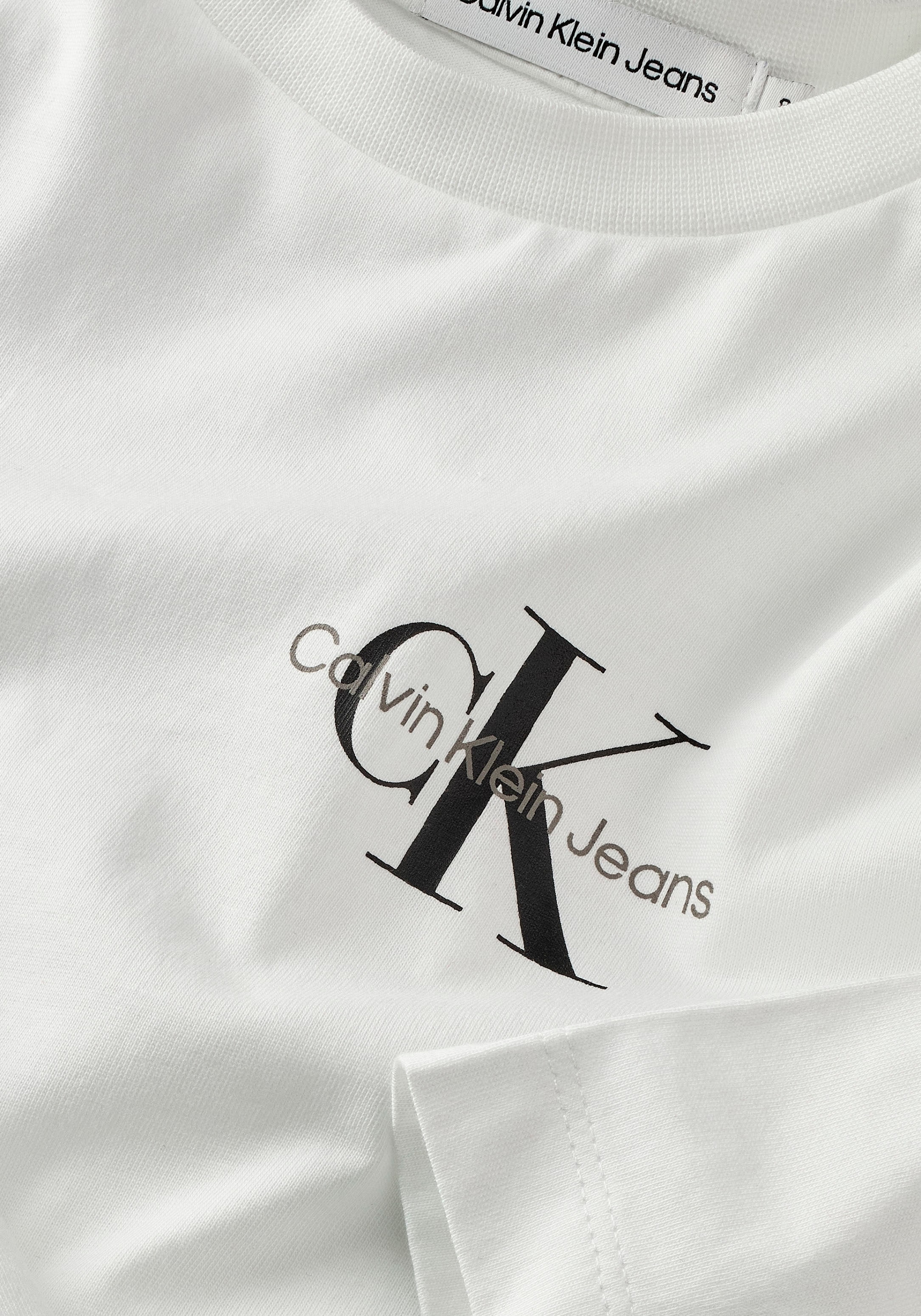 Jeans TOP«, bei LS Langarmshirt ♕ Calvin »CHEST Klein MONOGRAM Logodruck mit