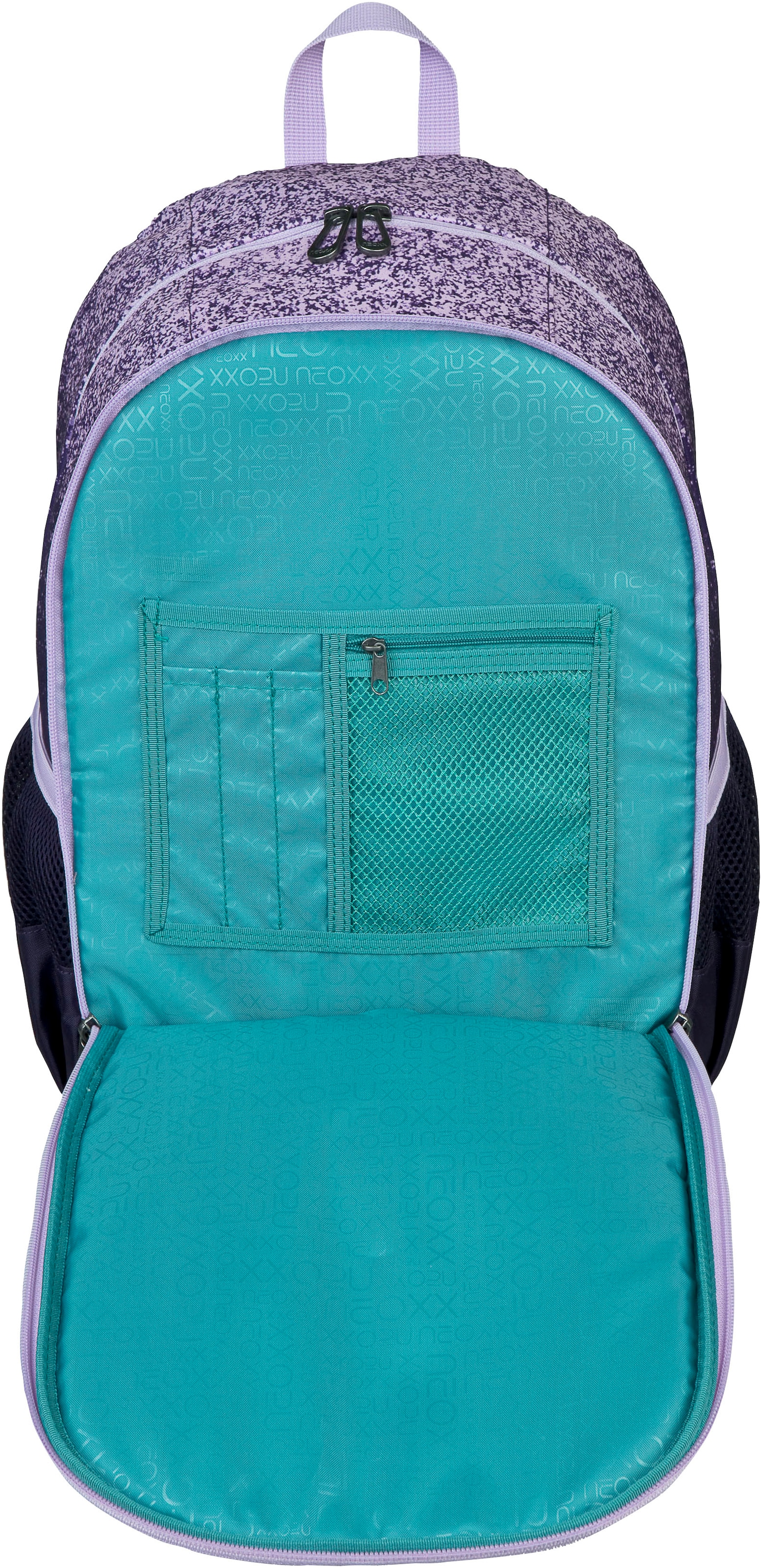 neoxx Schulrucksack »Flow, Glitterally perfect«, teilweise aus recyceltem Material