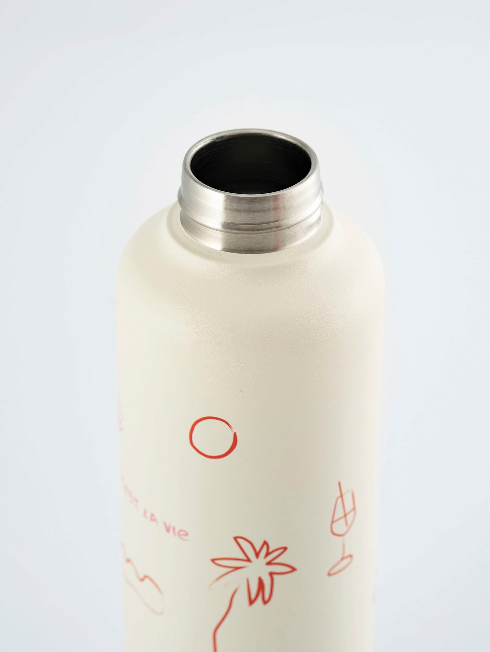 equa Isolierflasche »Timeless C'est la vie«, Edelstahl, doppelwandig, 600 ml