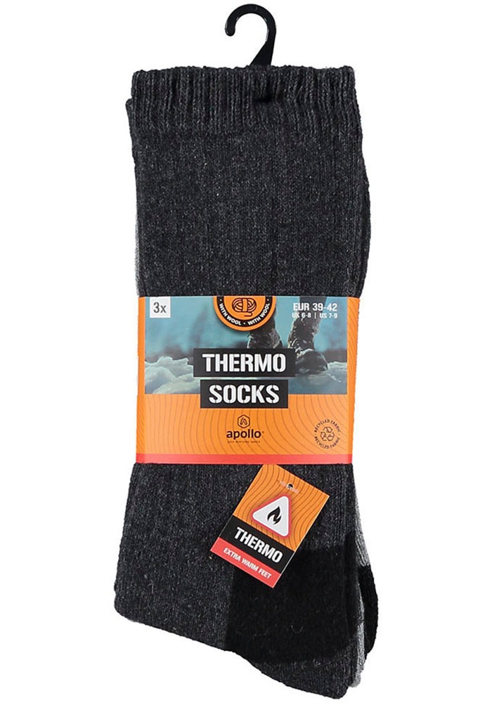 Apollo Basicsocken »THERMAL/TRACKING SOCKS«, (3er Pack)