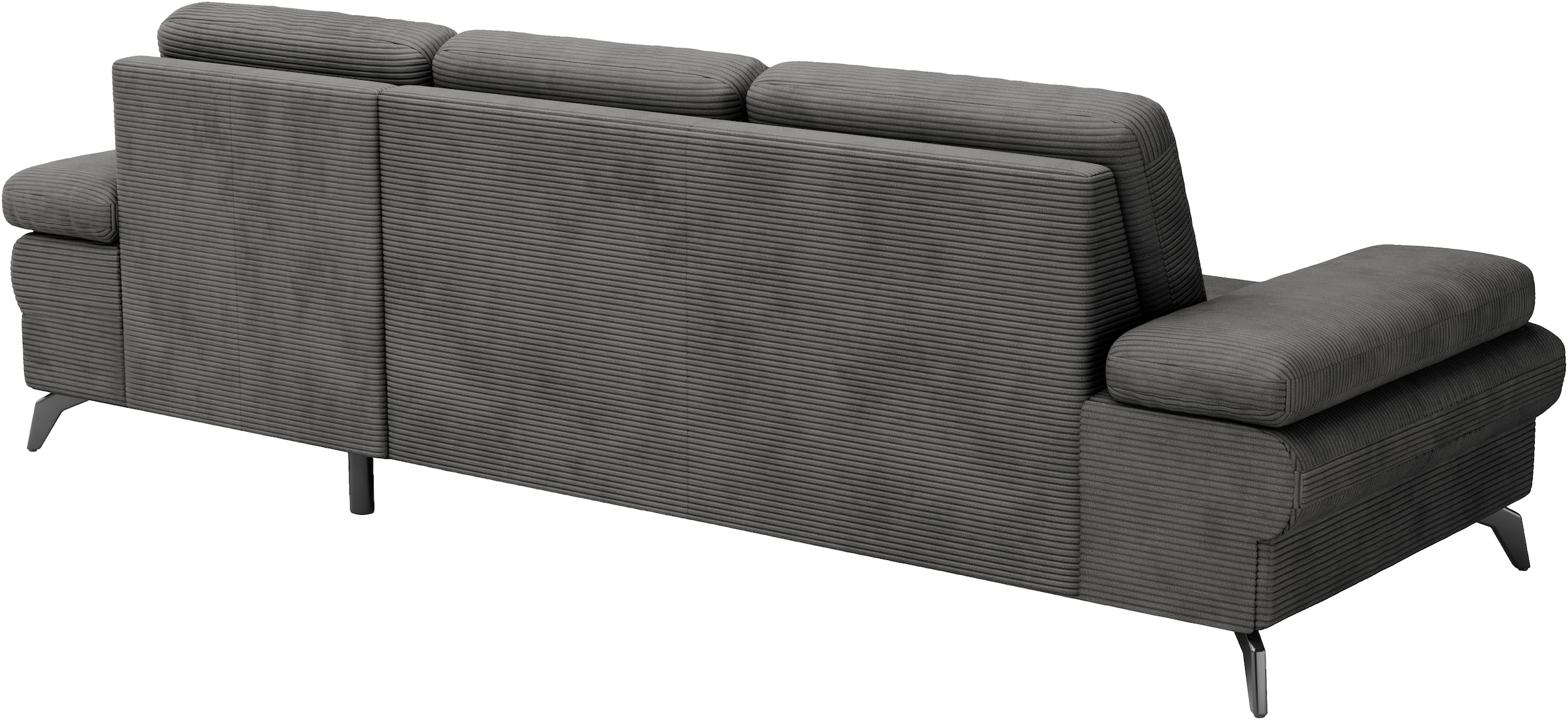 sit&more Ecksofa »Morris Jubi L-Form, B: 247 cm«, mit Armteilfunktion & 1 Zierkissen, optional Bettfunktion