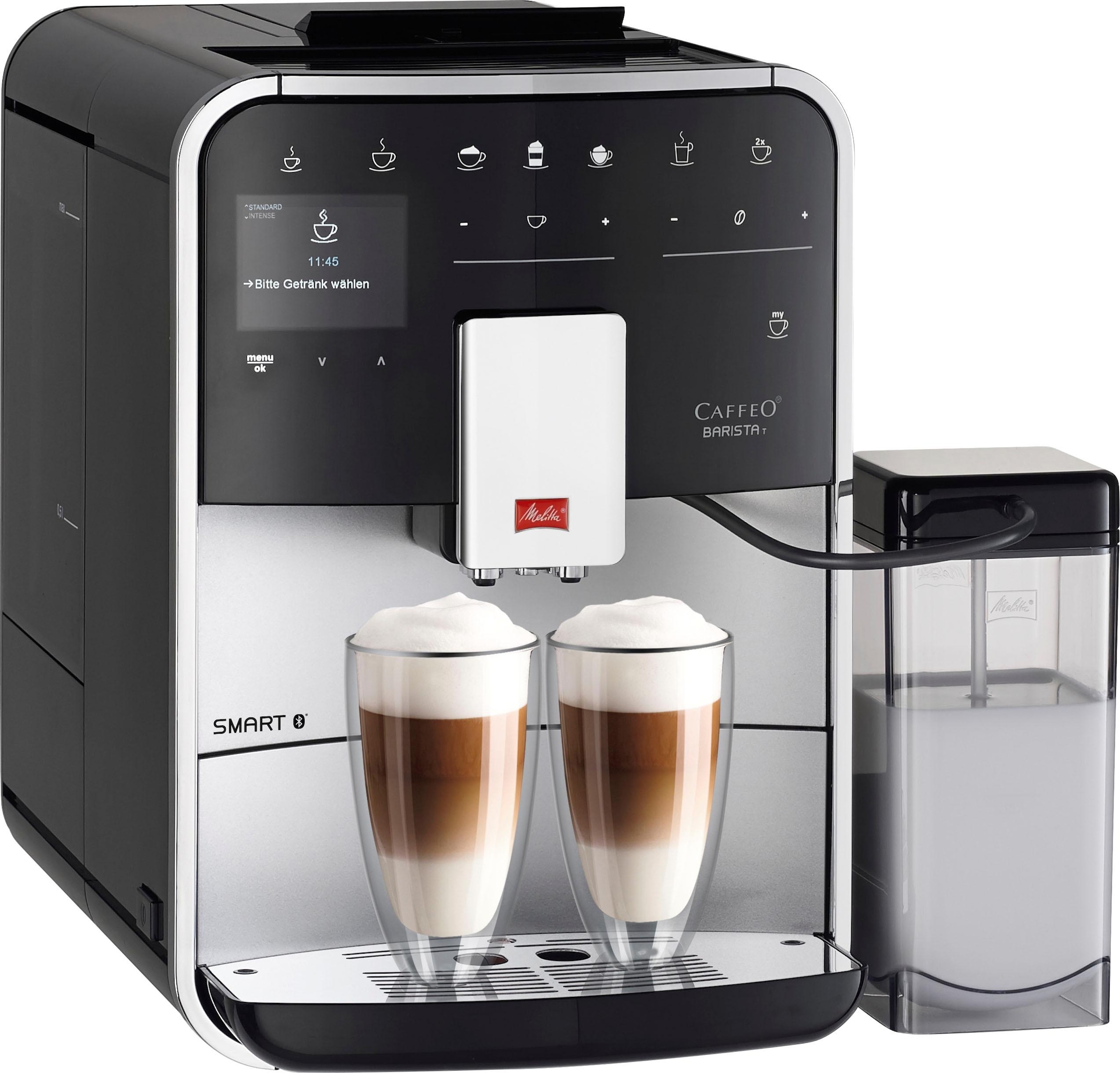 Melitta Kaffeevollautomat »Barista T Smart® F 83/0-102, schwarz« 4 Benutzerprofile& 18 Kaffeerezepte, nach italienischem Originalrezept