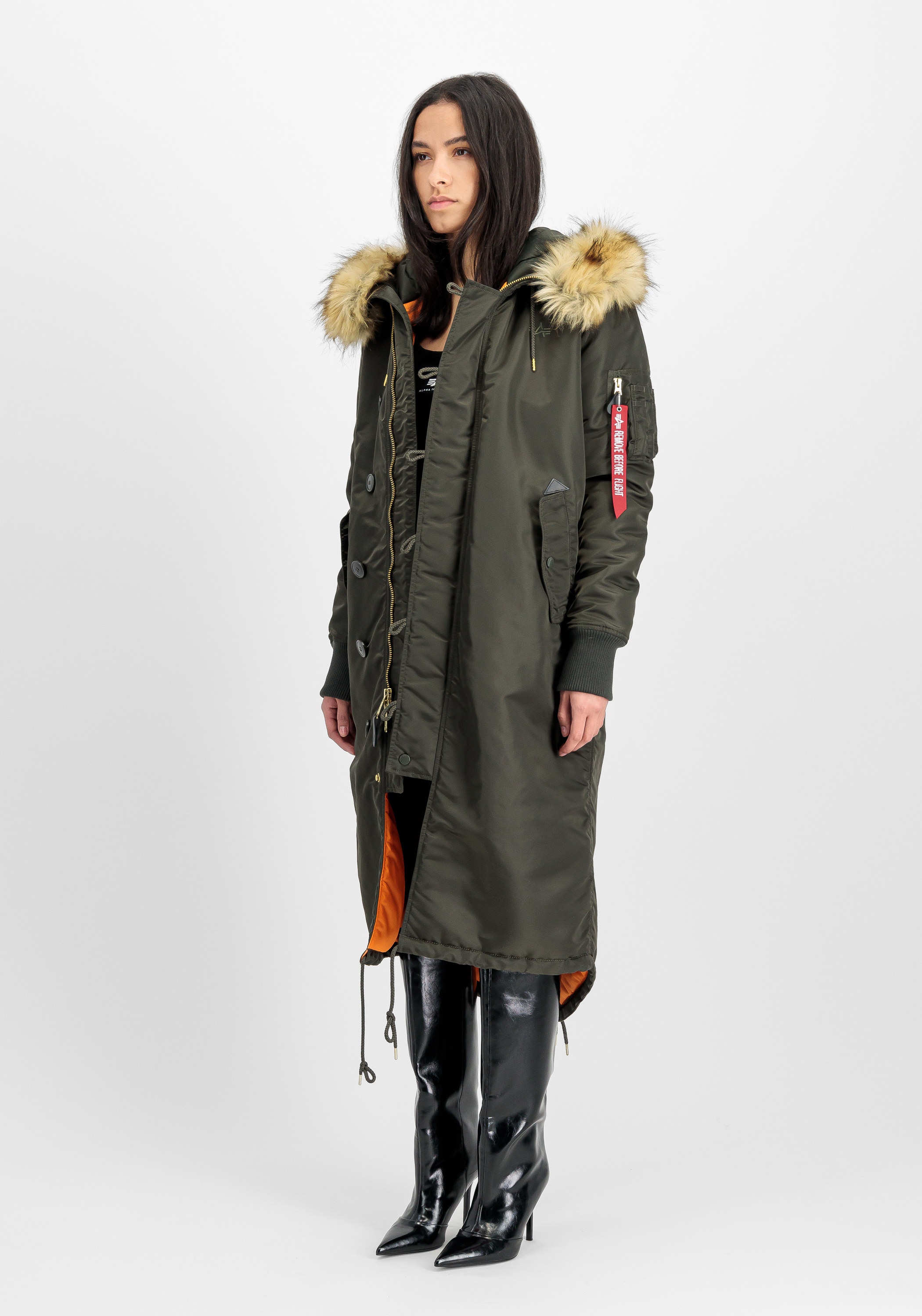 Alpha Industries Winterjacke »Alpha Industries Women - Cold Weather Jackets Long Fishtail W«