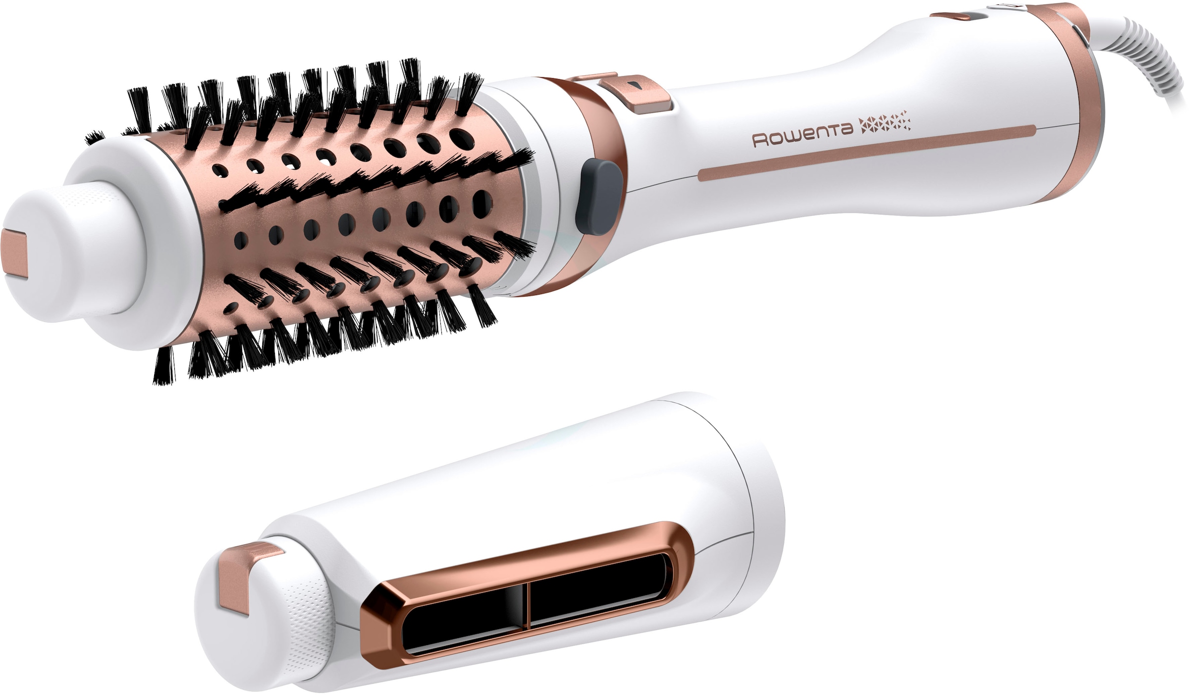 Rowenta Brush Activ Ultimate Care CF9720 Heißluftbürste Warm Kupfer, Weiß 2 m