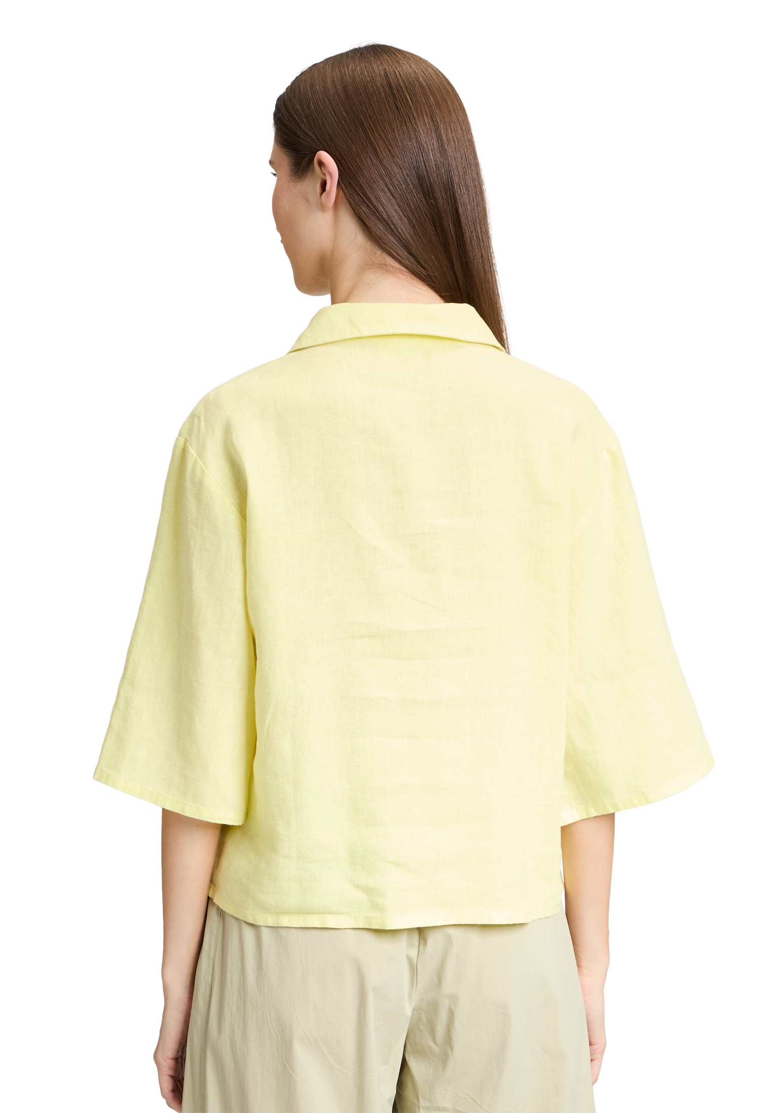 Cartoon Klassische Bluse »Leinenbluse mit Kragen«