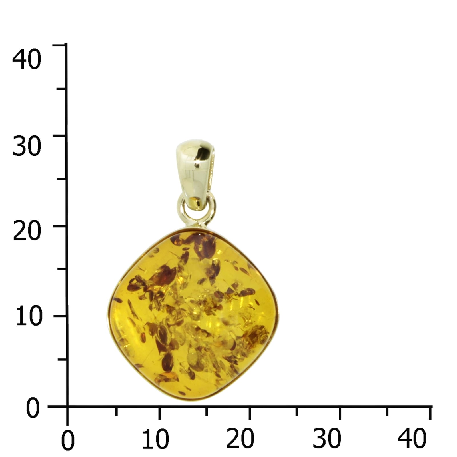 OSTSEE-SCHMUCK Kettenanhänger »- Mena - Gold 333/000 - Bernstein«