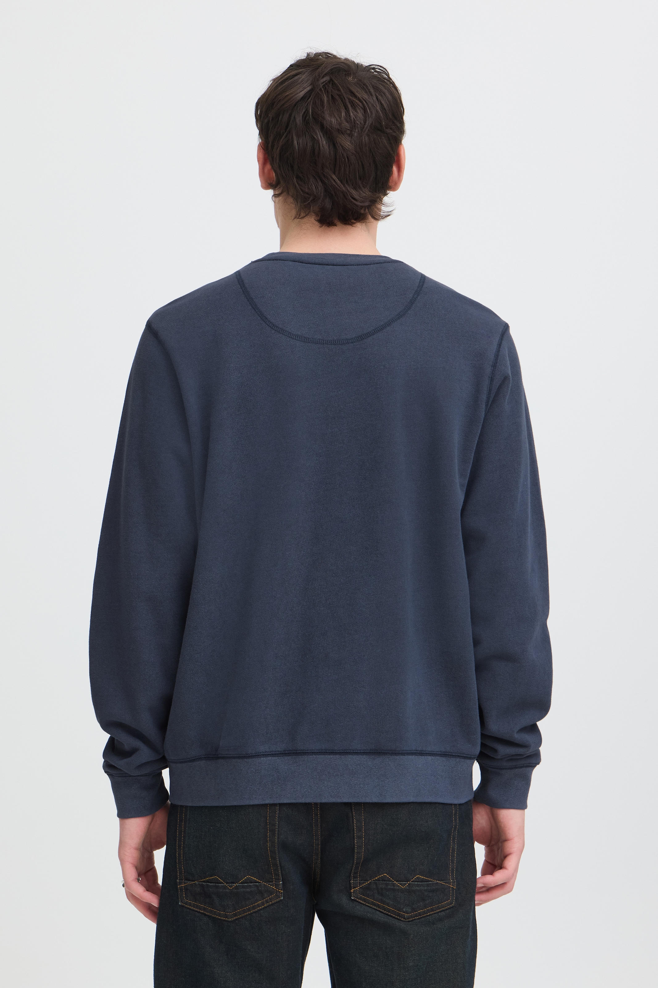 Blend Sweatshirt »BHKHARI WASH CREW SWEAT«, Baumwolle, regular fit
