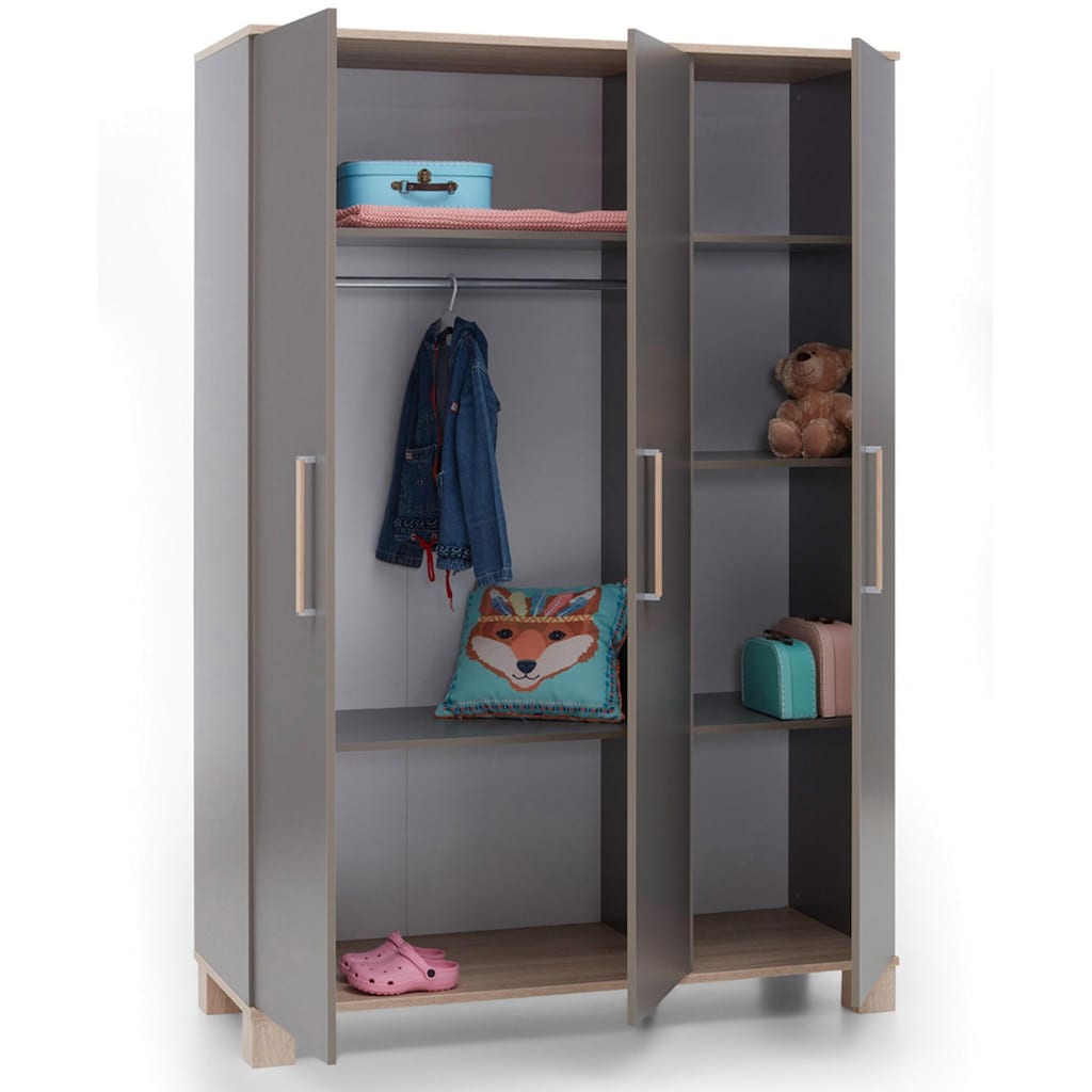 arthur berndt Babyzimmer-Komplettset »Cloe«, (Set, 3 St., Kinderbett, Schrank, Wickelkommode)