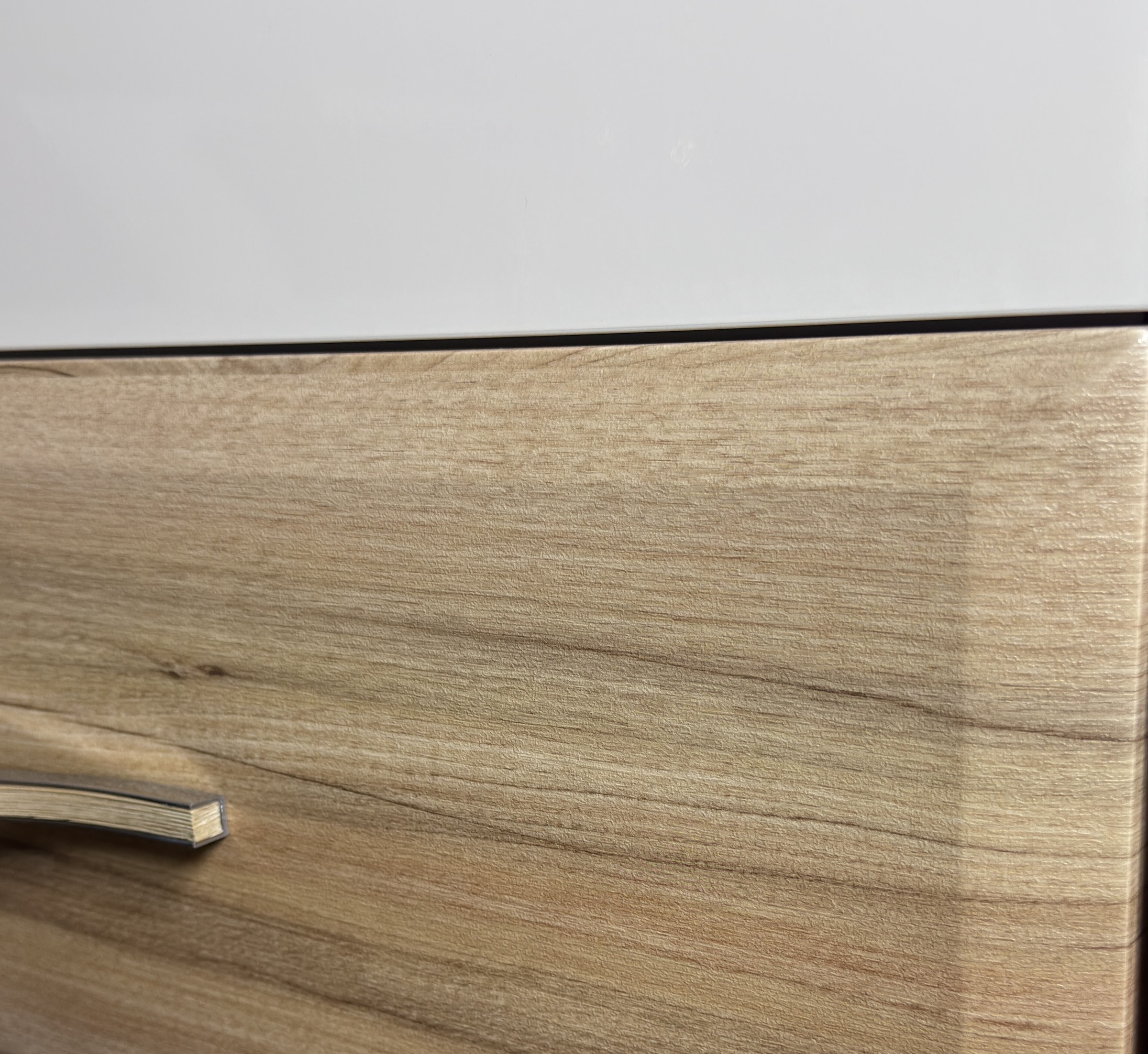 Home affaire Nachtkommode »Gala, beige hochglänzend UV lackiert und melaminbeschichtet, kratzfest«, (Soft-Close Funktion, Maße: B/T/H 57/41/41cm), mit 2 Schubladen, klassische Rahmenoptik, FSC-zertifiziert