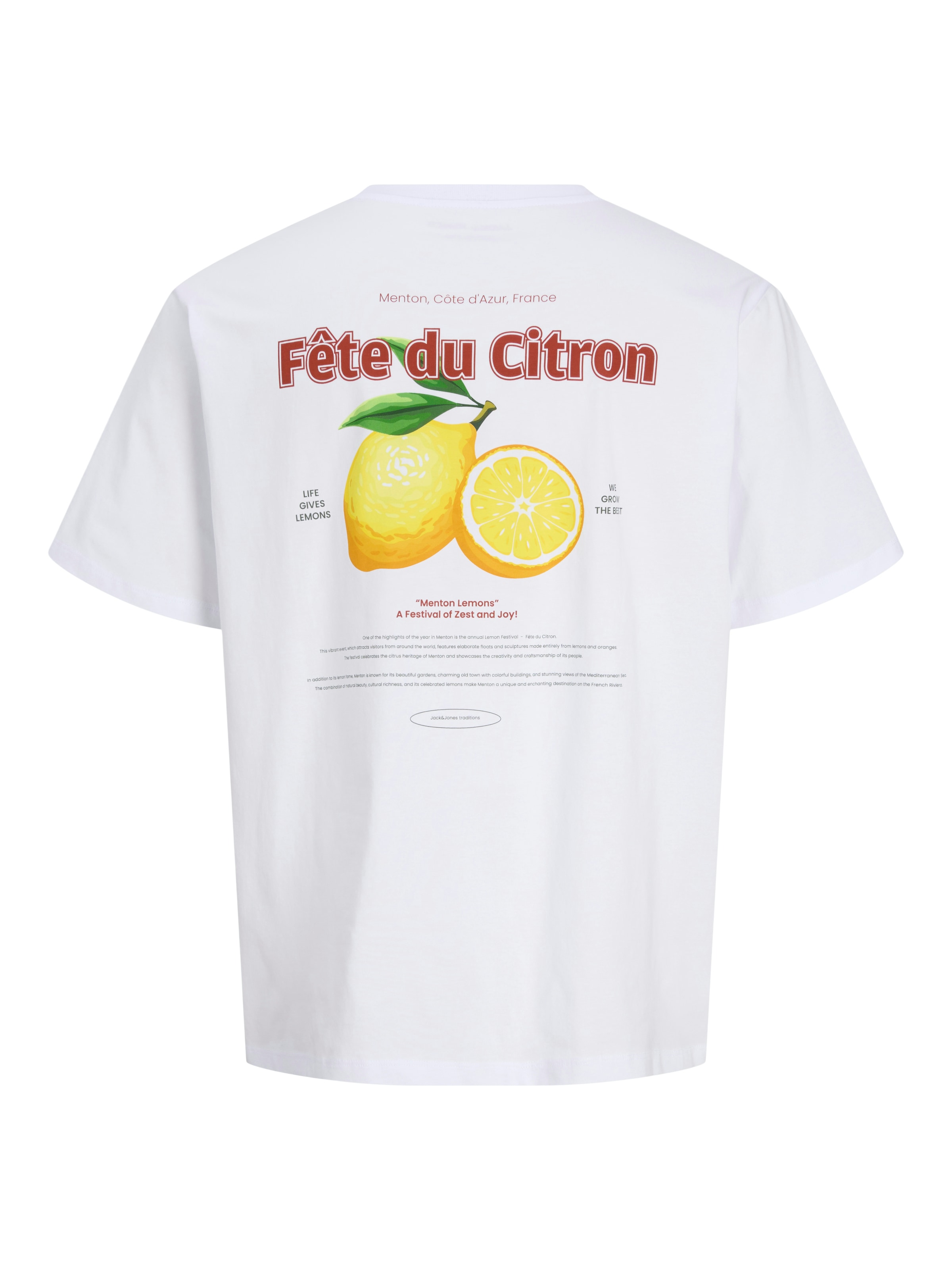 Jack & Jones Junior T-Shirt »JJLEMON TEE SS CREW NECK JNR« mit Logoprint