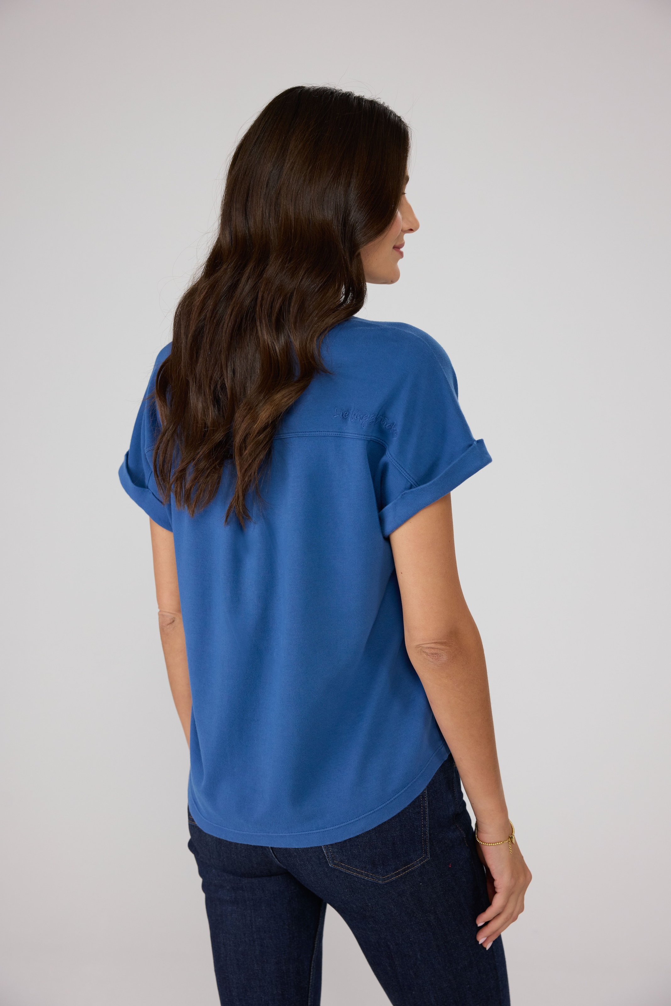 Lieblingsstück Rundhalsshirt »CamilaEp« aus reiner Baumwolle