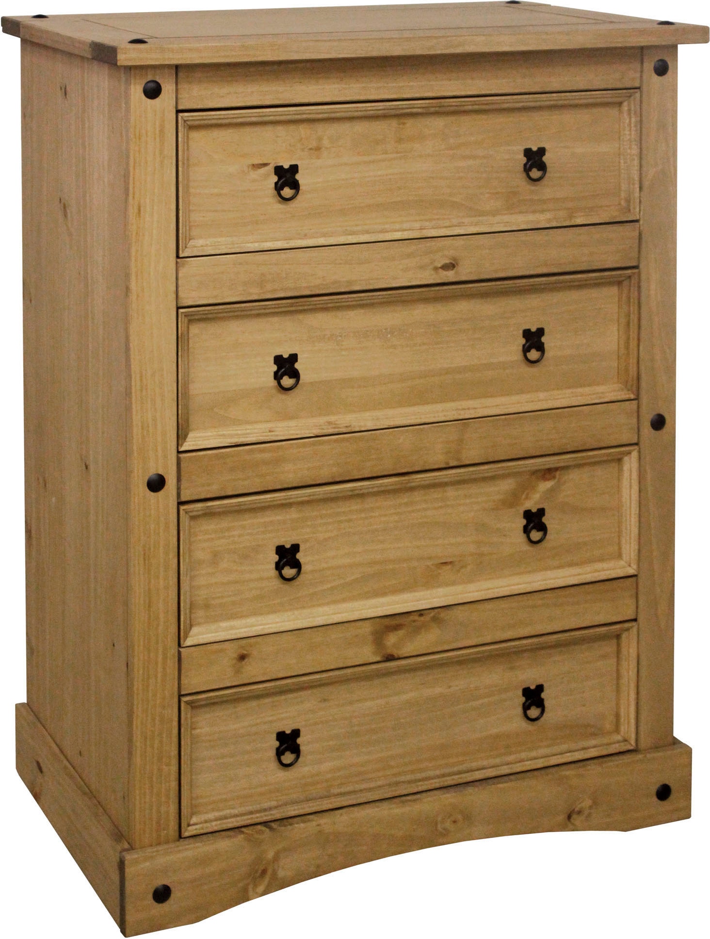 Möbilia Kommode 1 Stk. tlg. Holzoberfläche honigfarbend gewachst