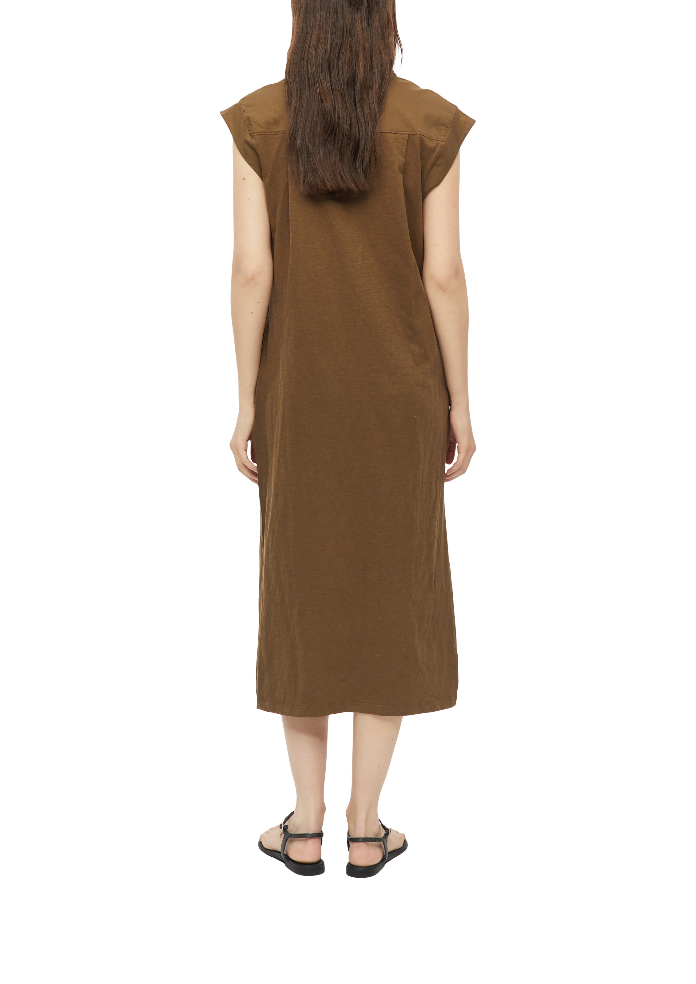 s.Oliver Tunikakleid Ohne Taschen Sommerkleid mit V-Ausschnitt