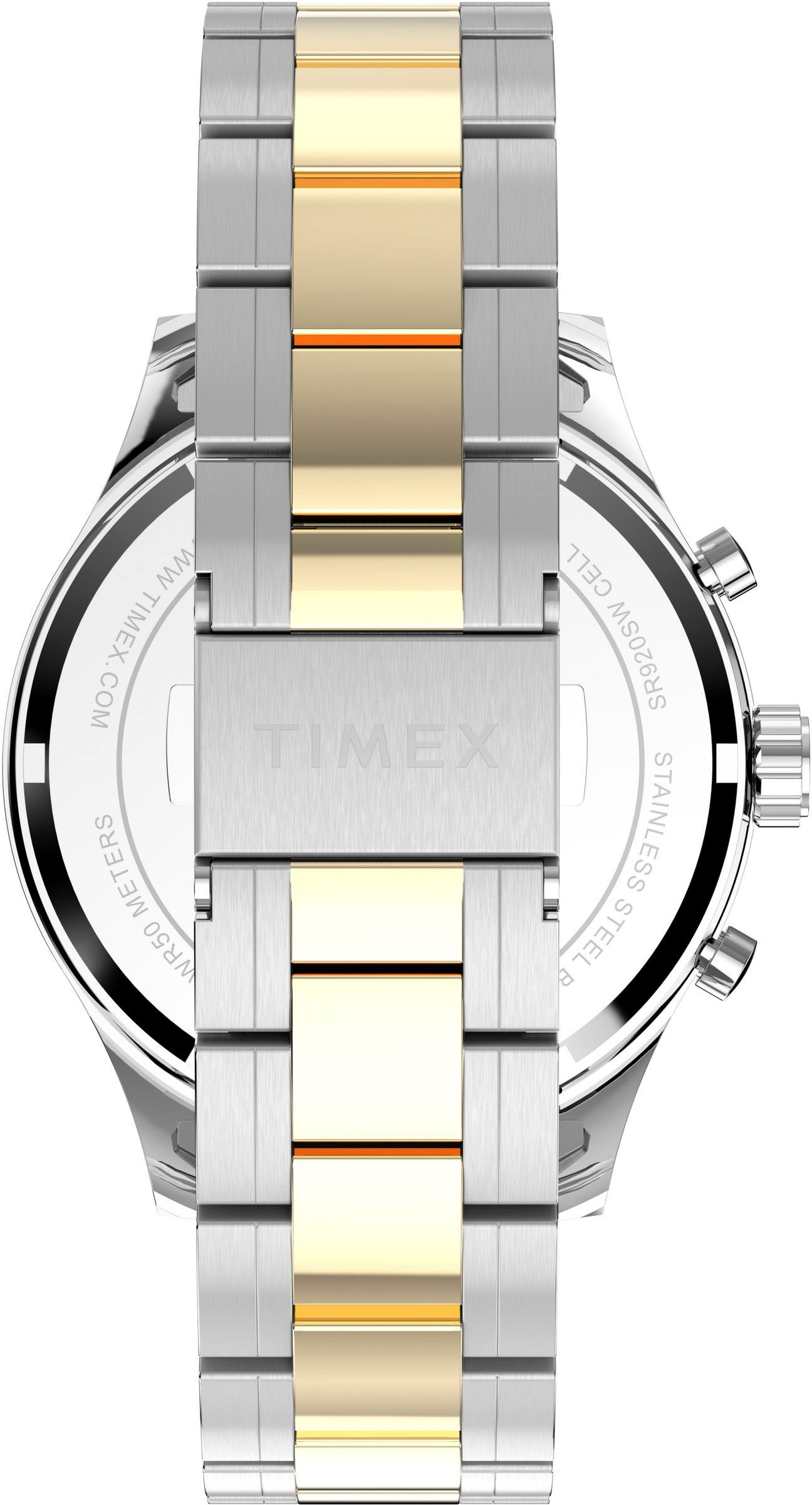Timex Chronograph »DRESS CHRONO« Quarzuhr, Armbanduhr, Herrenuhr,Edelstahlarmband,Stoppfunktion,Tag