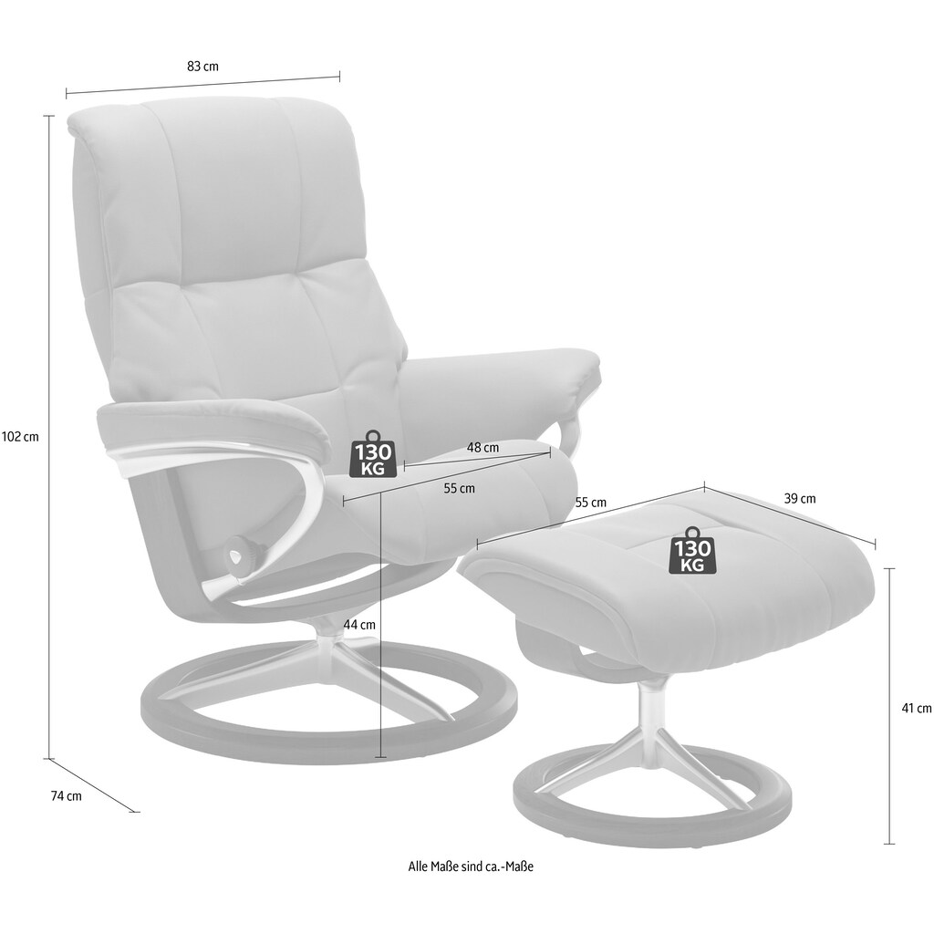 Stressless® Relaxsessel »Mayfair«, (Set, Relaxsessel mit Hocker)