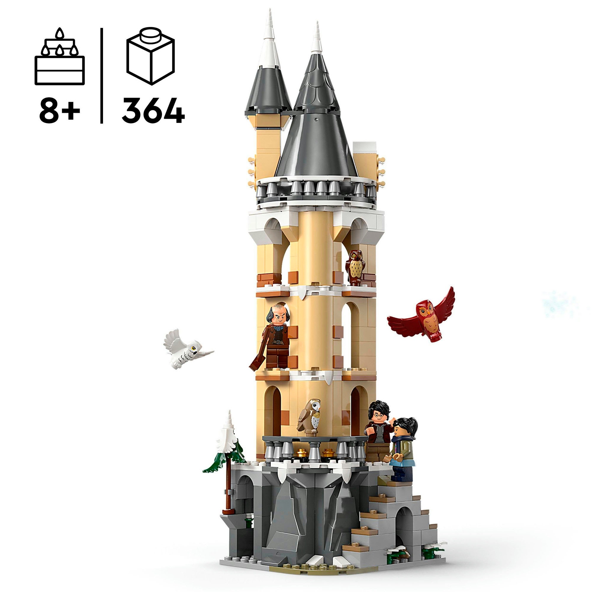 LEGO® Konstruktionsspielsteine »Eulerei auf Schloss Hogwarts™ (76430), LEGO® Harry Potter™«, (364 St.), Made in Europe