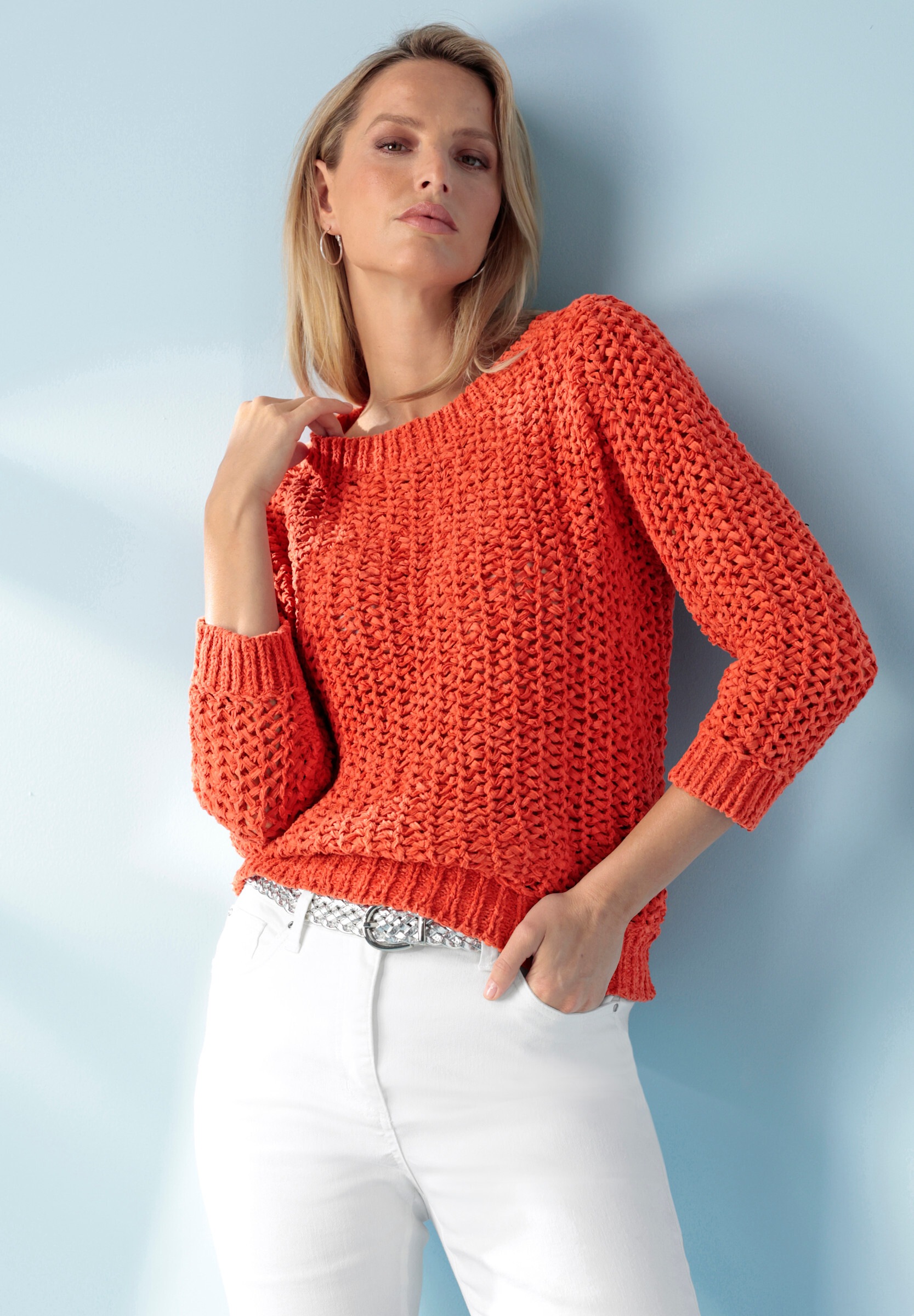 heine Strickpullover »Pullover Strickpullover leicht transparent«