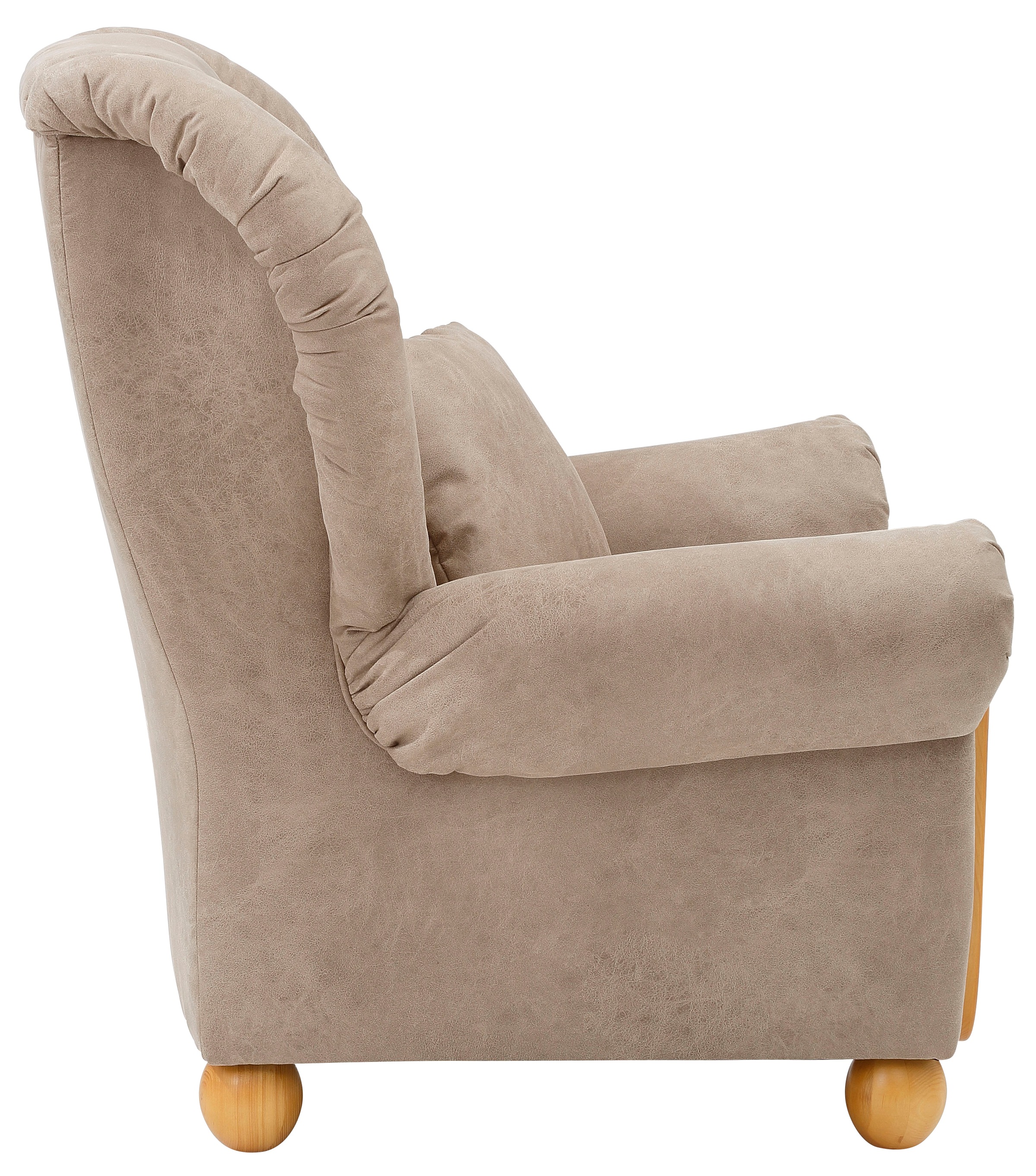 Home affaire Loungesessel »Milano Vintage, Hochlehnsessel, Ohrensessel«, hoher Sitzkomfort mit hoher Rückenlehne, incl. Zierkissen