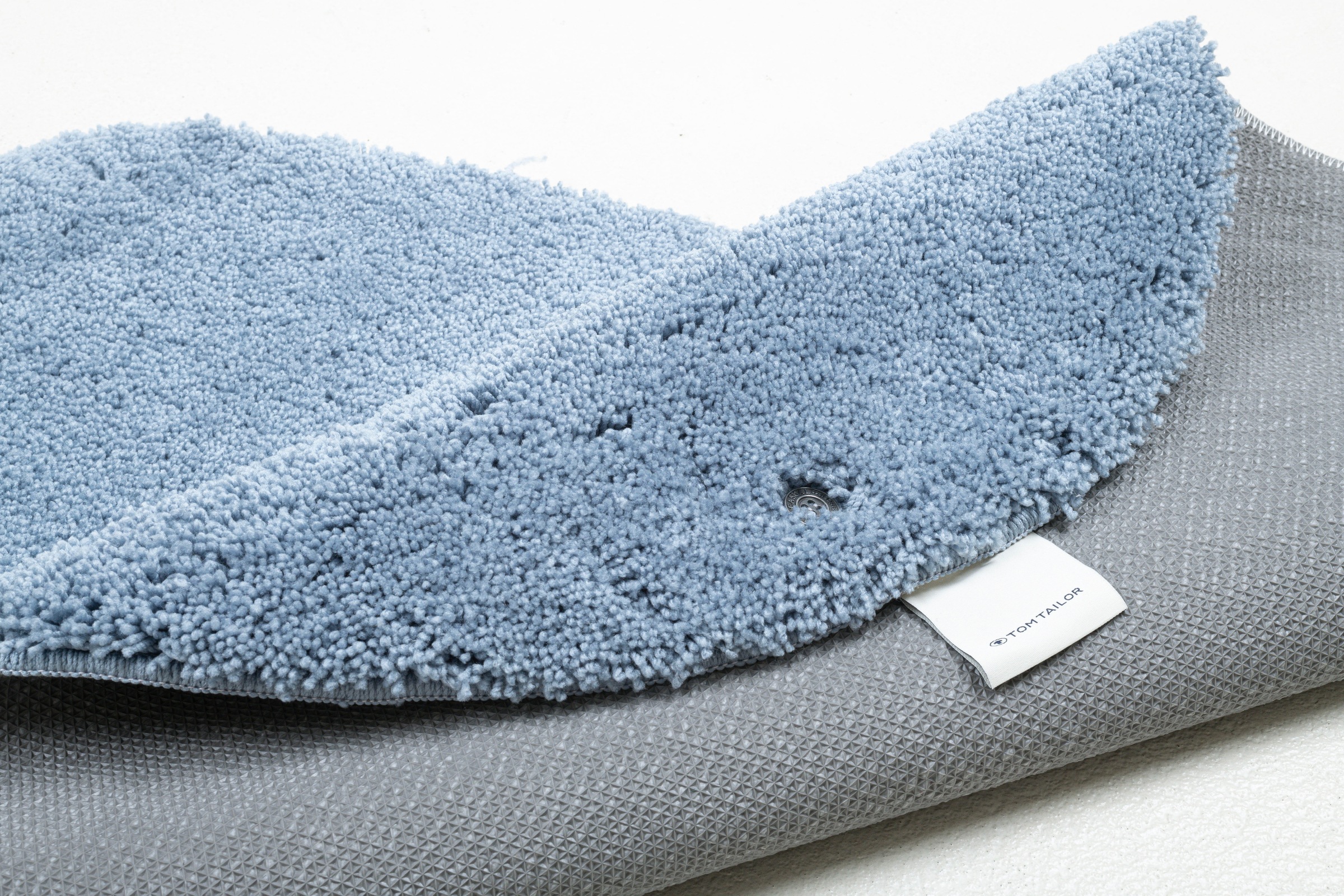 TOM TAILOR Badematte »Cozy Bath UNI«, rutschhemmend beschichtet, fußbodenheizungsgeeignet, Badteppich, Uni Farben, rechteckig, rund und oval erhältlich