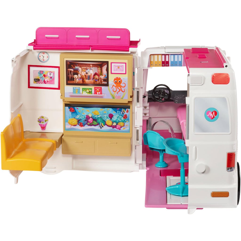 Barbie Puppen Fahrzeug »Krankenwagen 2-in-1 Spielset«