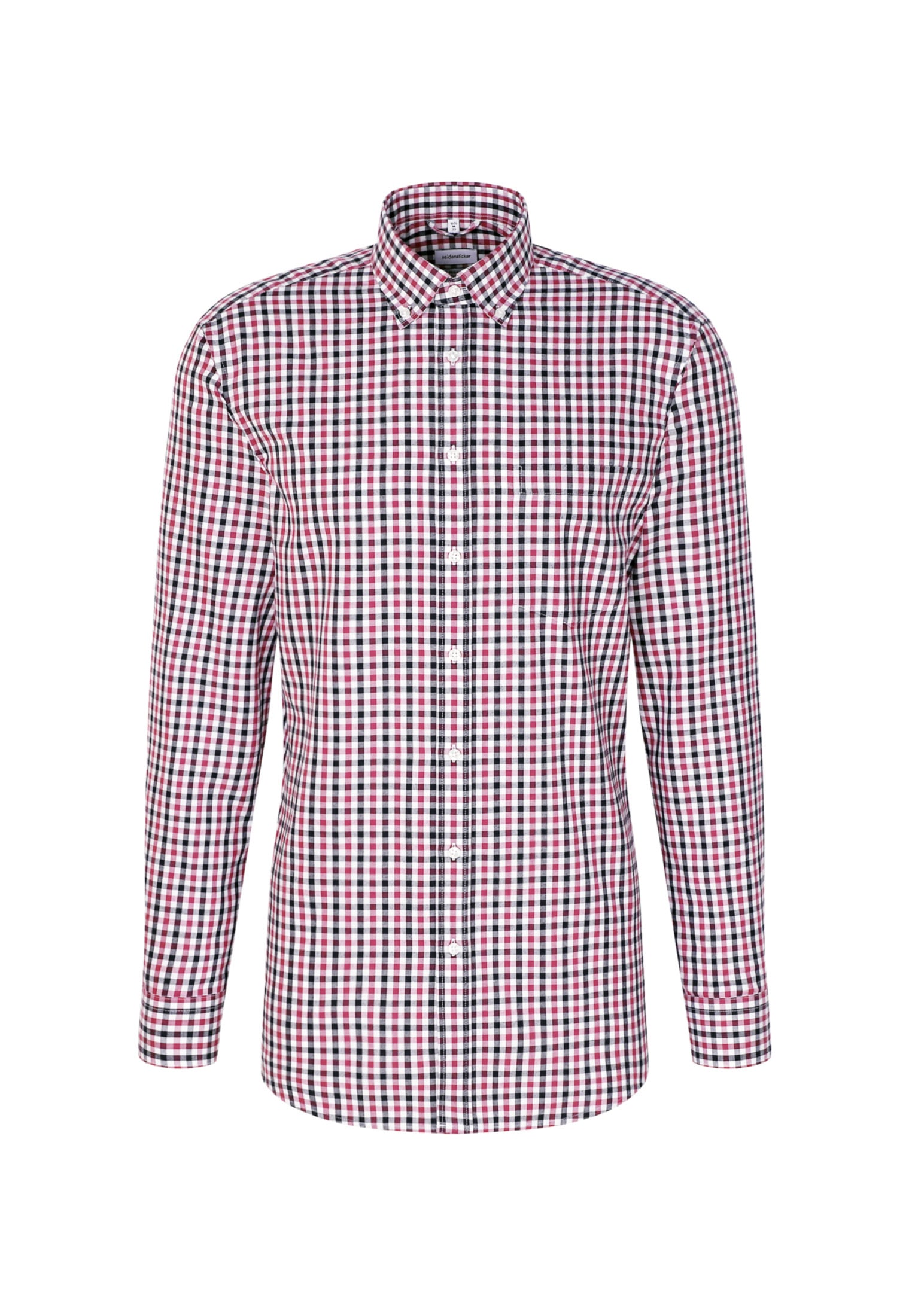 seidensticker Flanellhemd »Regular«, Regular Langarm Button-Down-Kragen Karo