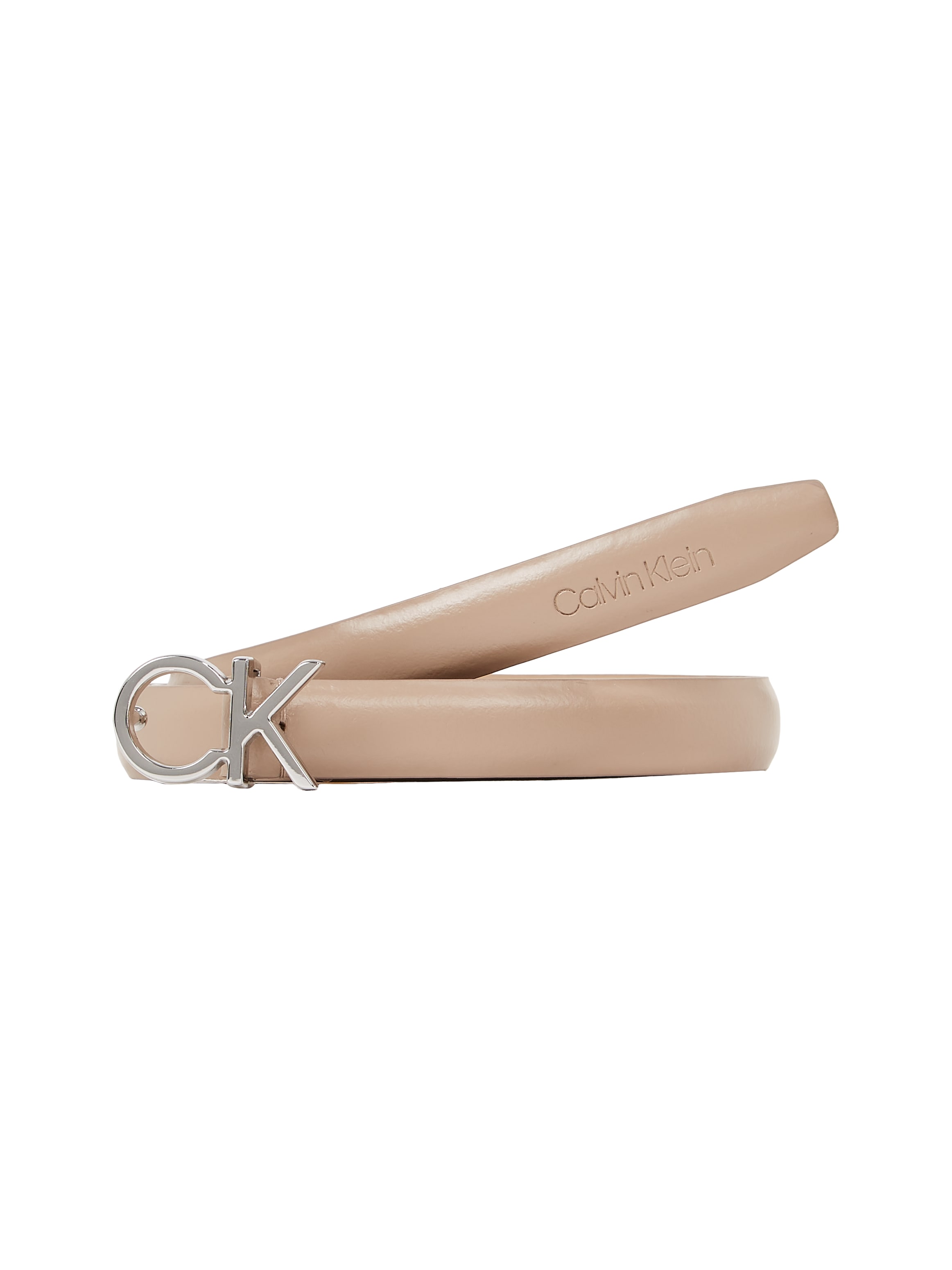Calvin Klein Ledergürtel »CK THIN BELT 1.5CM«, mit Logoprägung als Schließe
