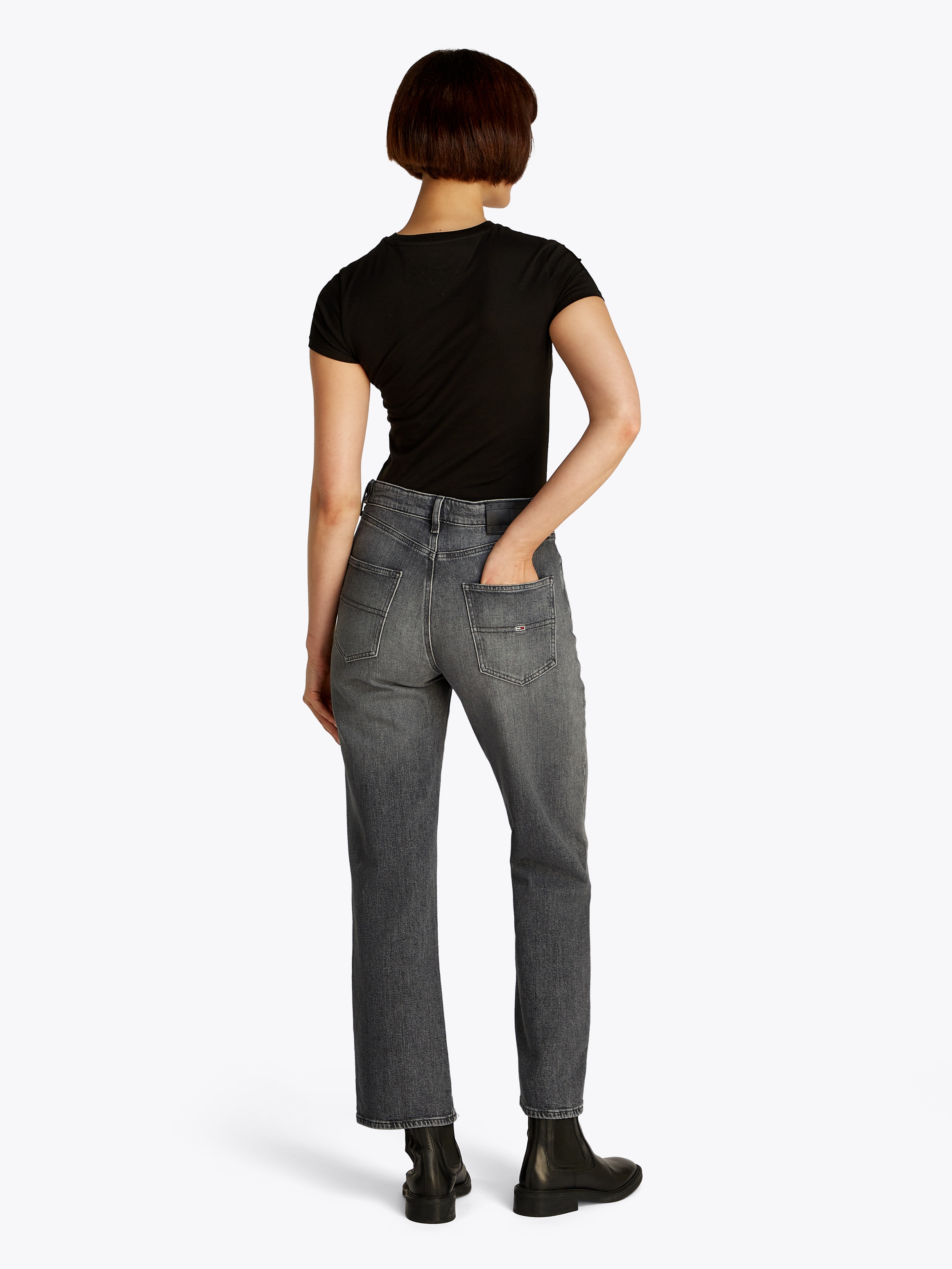 Tommy Jeans Straight-Jeans »LAYLA HR SLIM STR«, in Knöchellänge