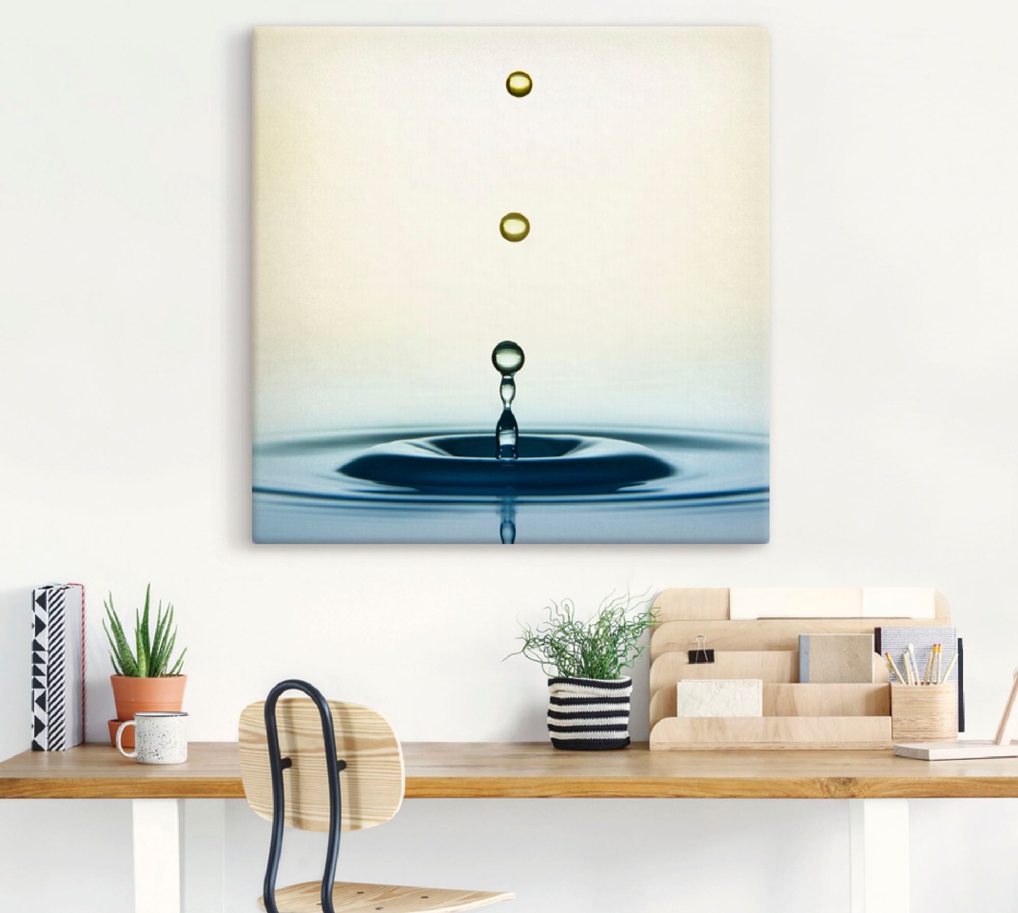 Artland Wandbild »Tropfen«, Zen, (1 St.), als Leinwandbild, Wandaufkleber in verschied. Größen