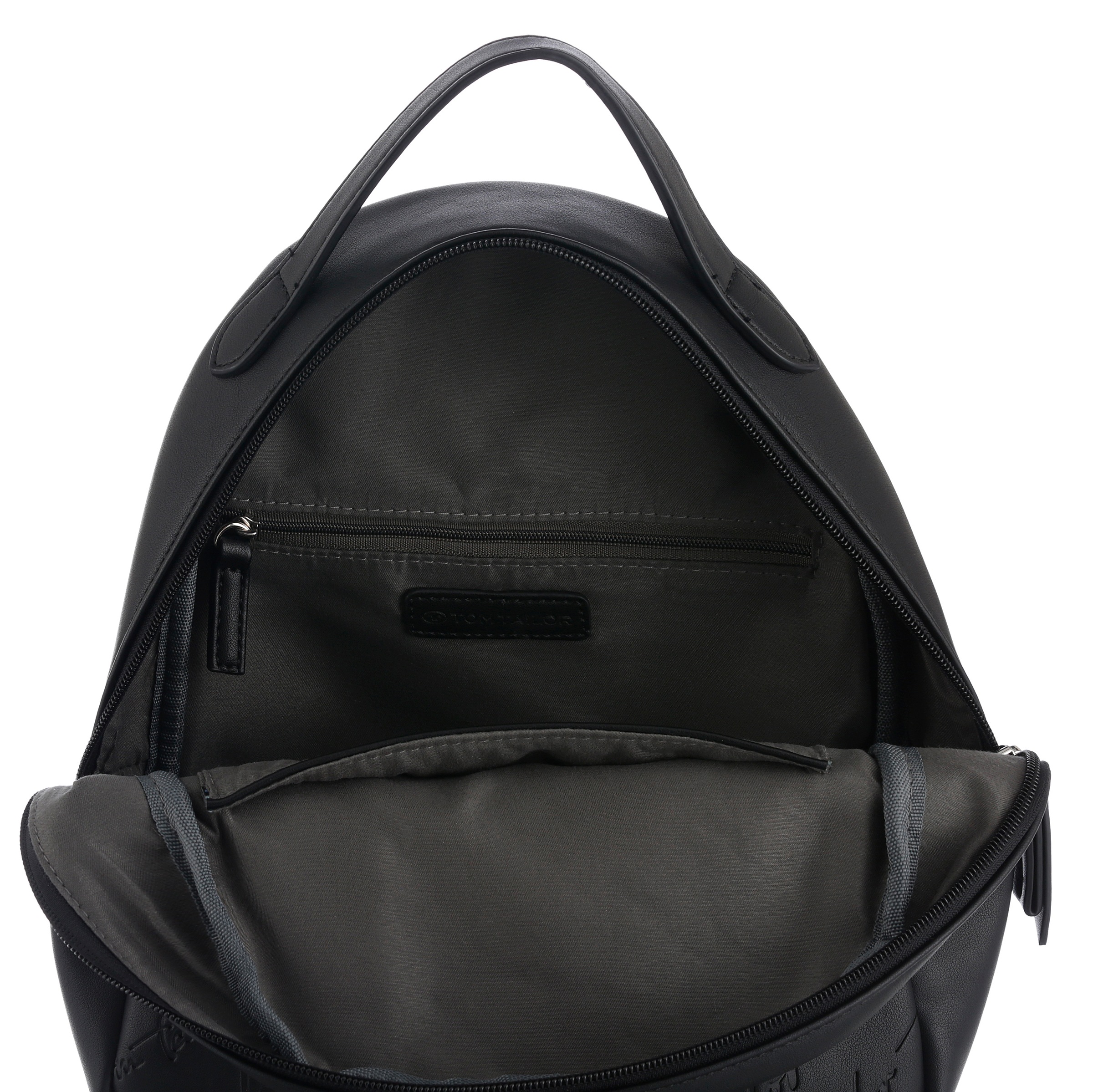 TOM TAILOR Rucksack »Denice«, aus glattem Lederimitat mit toller Logoprägung in Schreibschrift