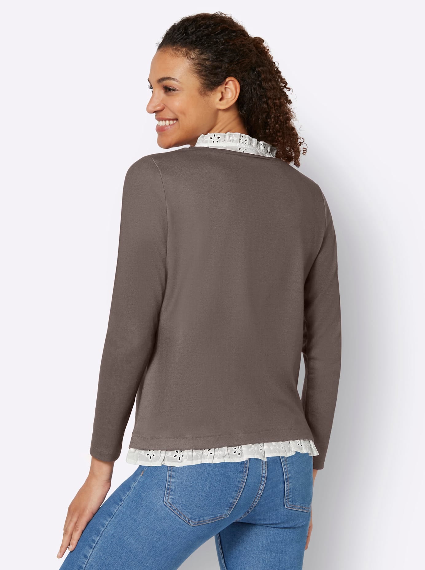 Inspirationen 2-in-1-Langarmshirt »2-in-1-Shirt«, (1 tlg.)