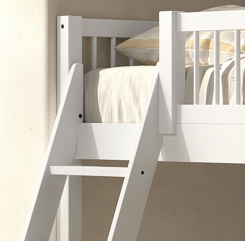 Home affaire Spielbett Made in Europe,  aus massiver Eiche geölt, LF 90x2000cm, RR, Leiter u. Absturzschutz