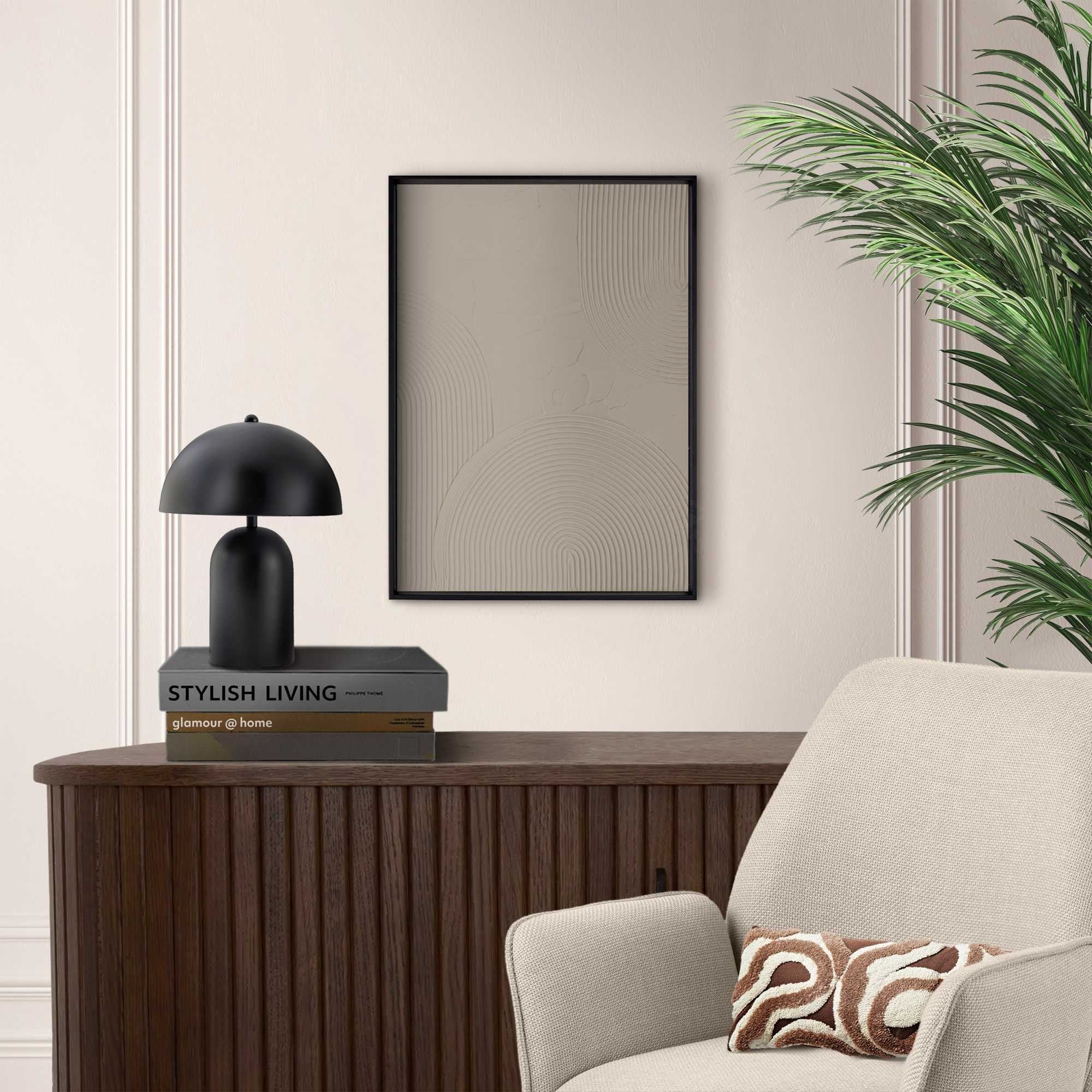 Reinders! Wandbild »Reliefbögen taupe« Wohnzimmer - Braun - MDF - Abstrakt - 30x40 cm