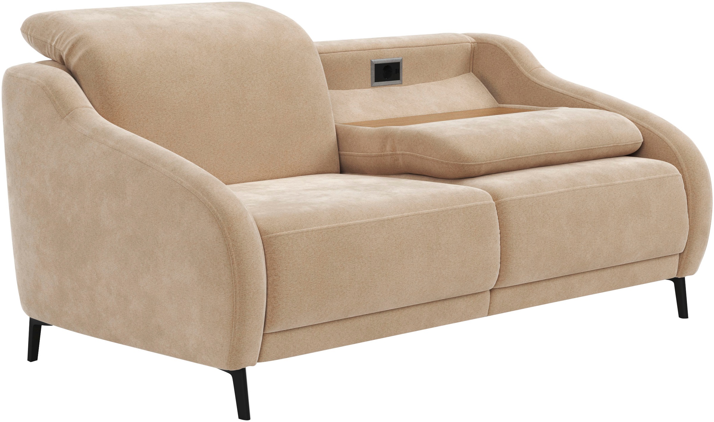 sit&more 3-Sitzer »Blues«, wahlweise mit Klapptisch und USB