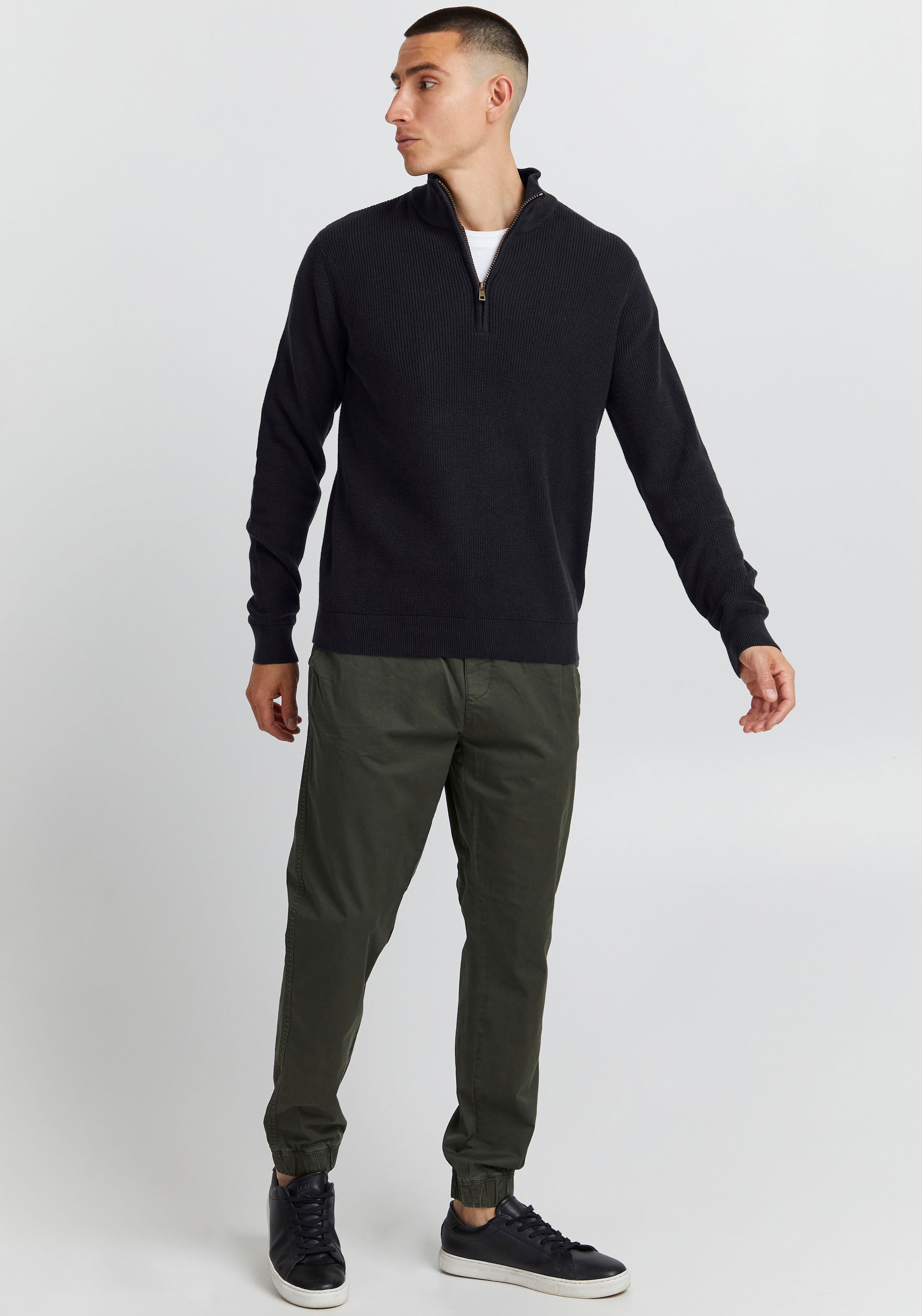Blend Stehkragenpullover »BL Pullover BHCodford half-zipp«