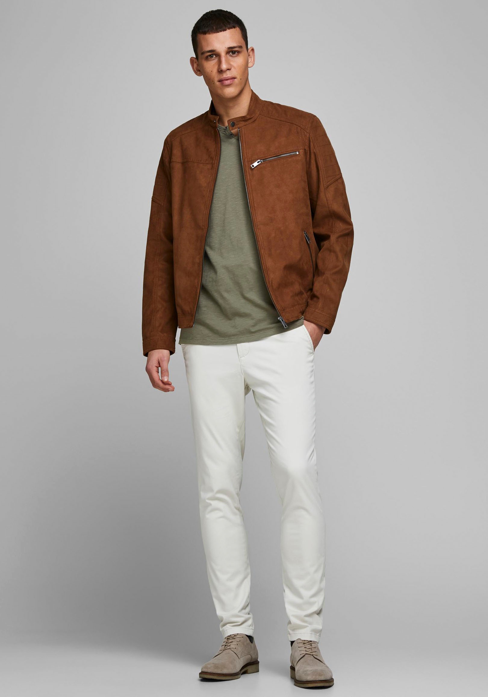 Jack & Jones T-Shirt »SPLIT NECK TEE«