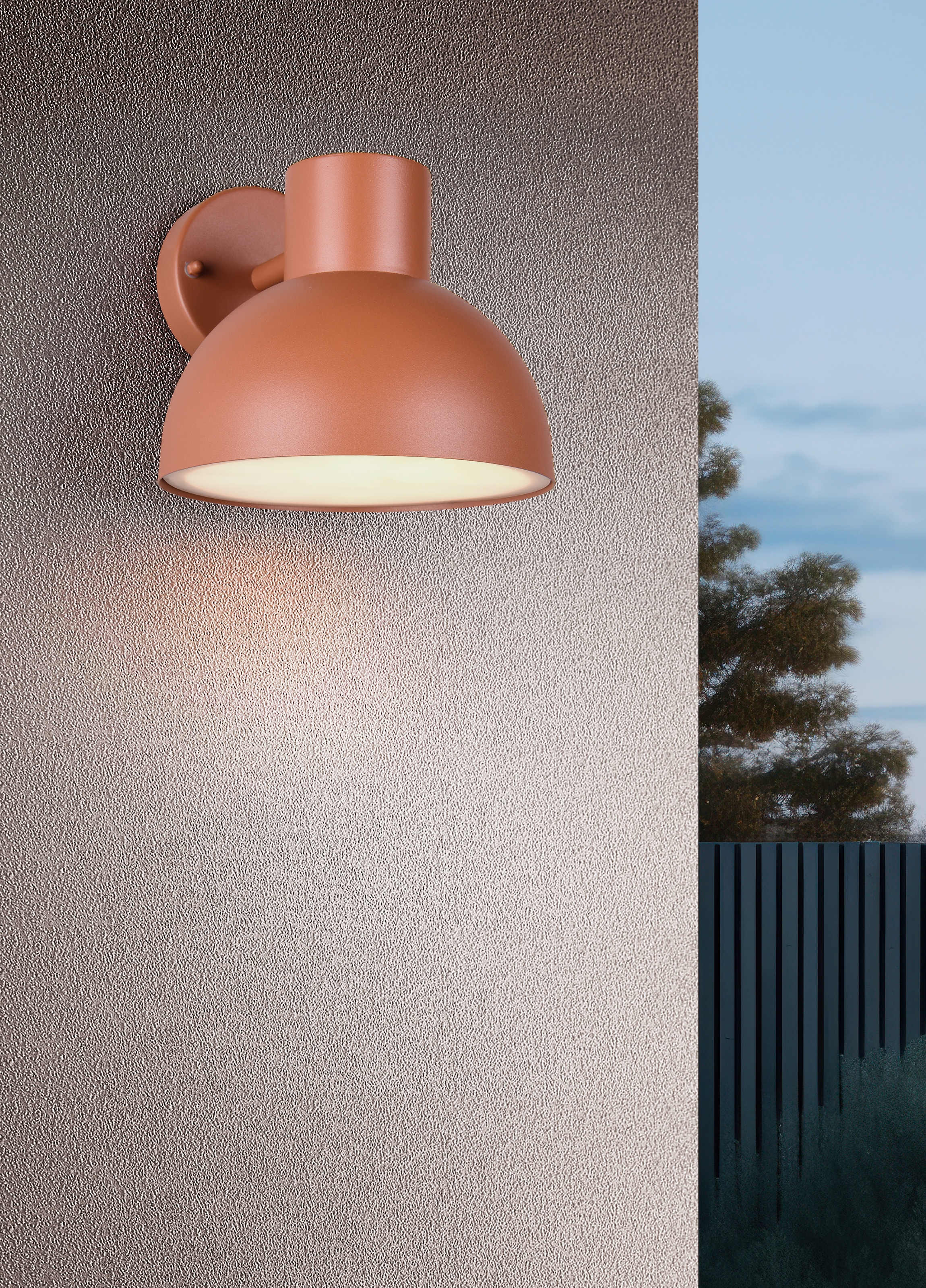TRIO Leuchten Außen-Wandleuchte »ELBE, Fassadenbeleuchtung Downlight, exkl 1x E27 max 10W, Outdoor IP44« E27 1 Stk. warmweiß - kaltweiß Hauswand Leuchte aus Druckguss Aluminium, Leuchtmittel wechselbar